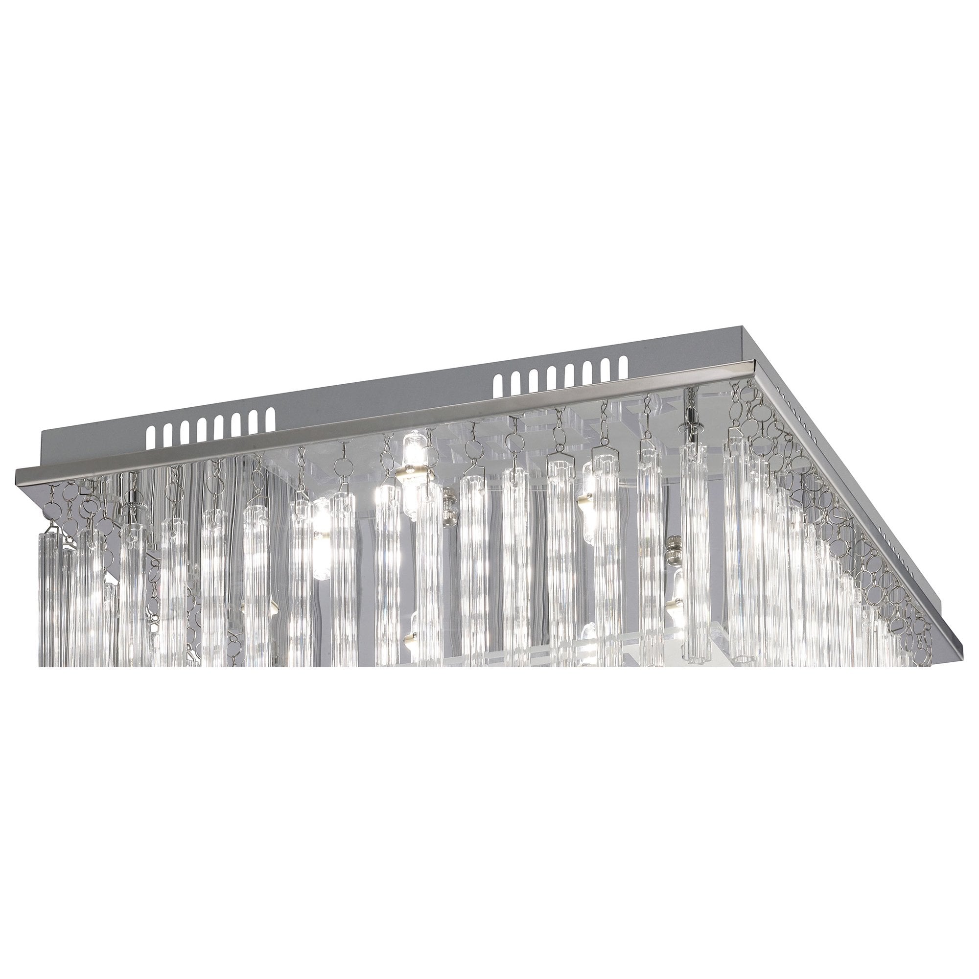 Capella Ceiling 8 Light Polished Chrome/Glass