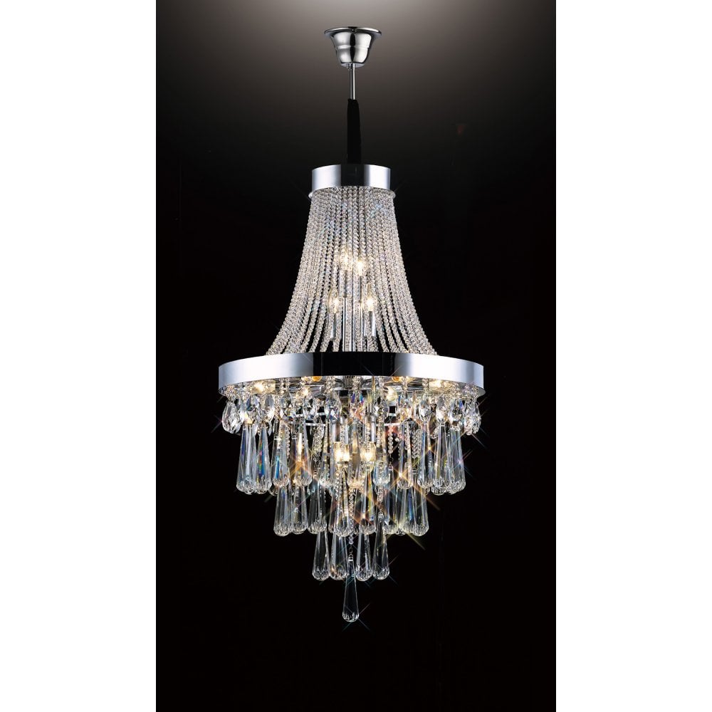 Sophia Pendant 13 Light Polished Chrome/Crystal