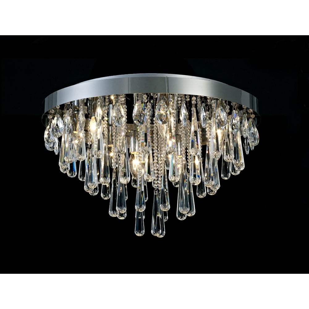 Sophia Ceiling 8 Light E14 Polished Chrome/Crystal