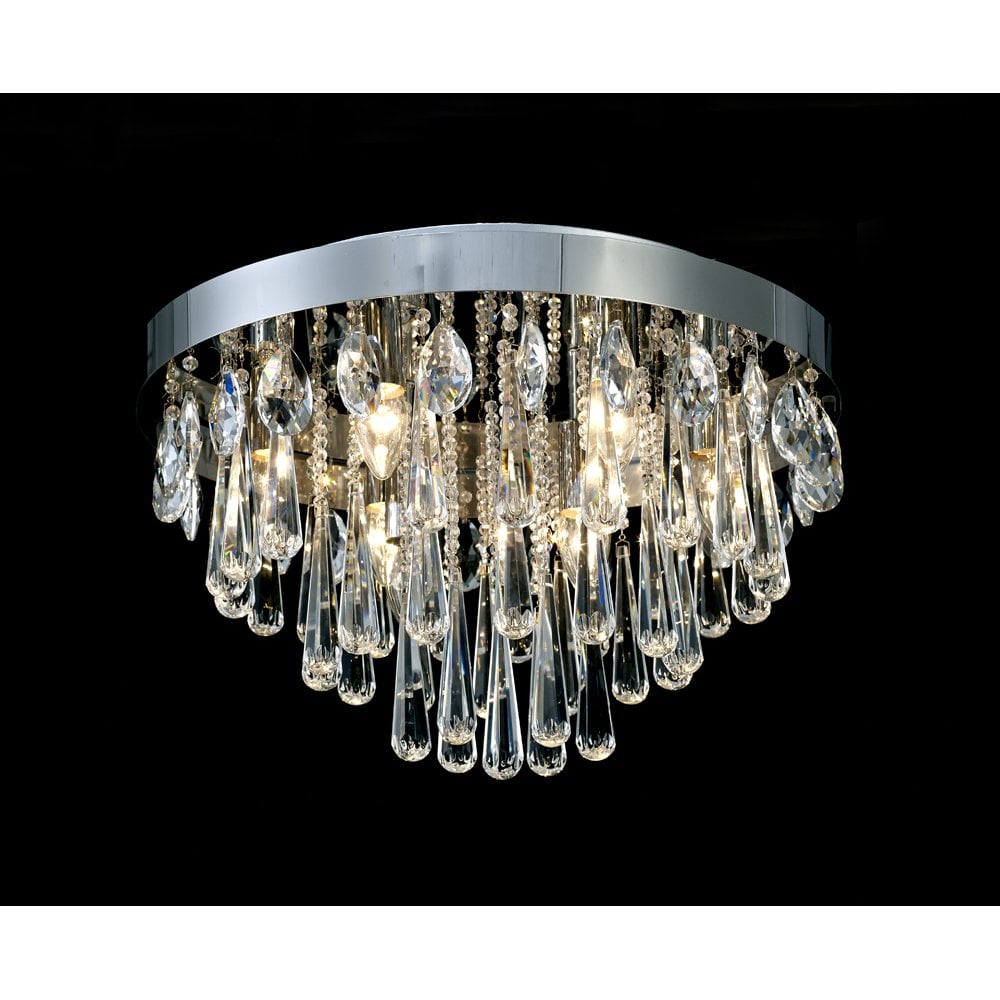 Sophia Ceiling 10 Light E14 Polished Chrome/Crystal