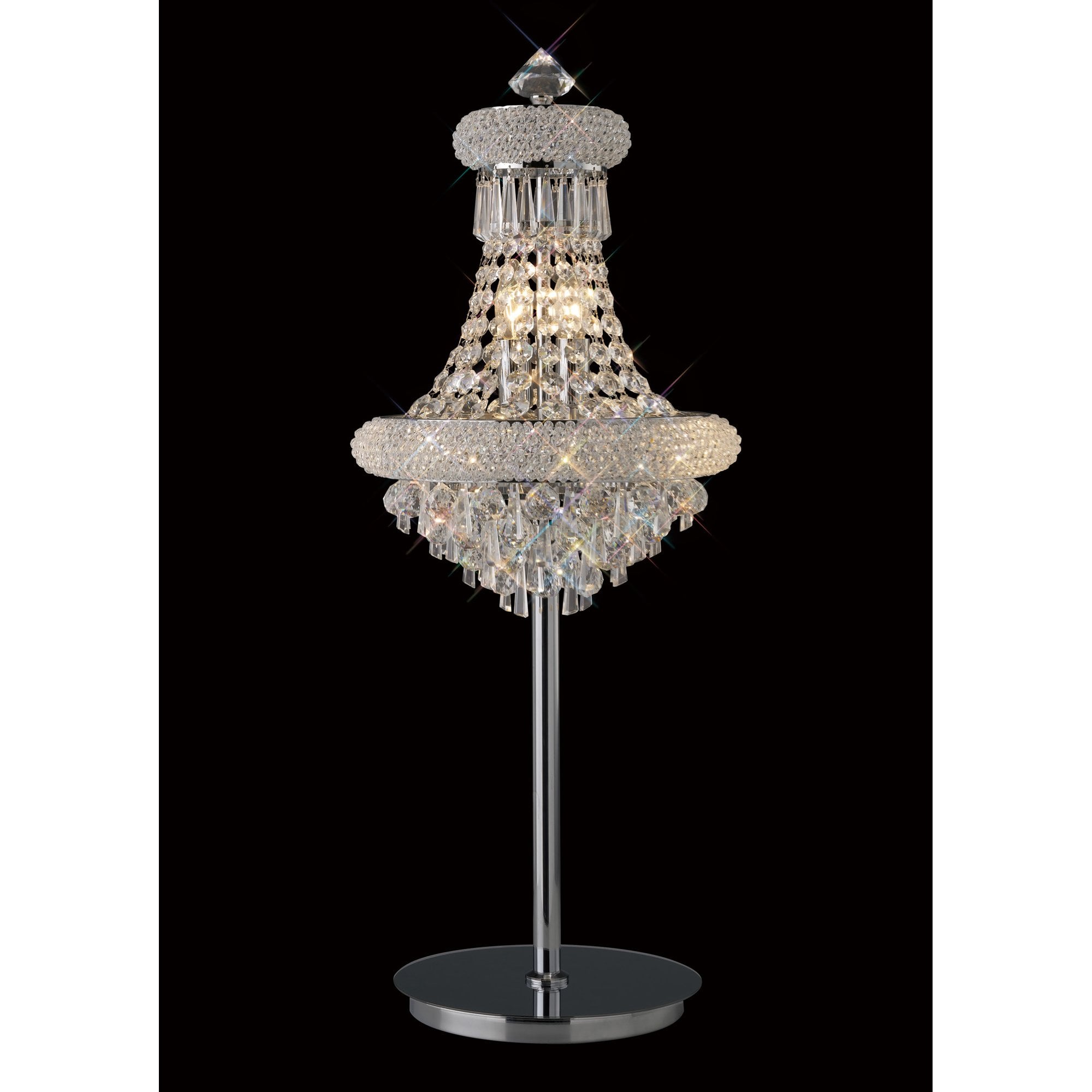 Alexandra Table Lamp 5 Light Polished Chrome/Crystal