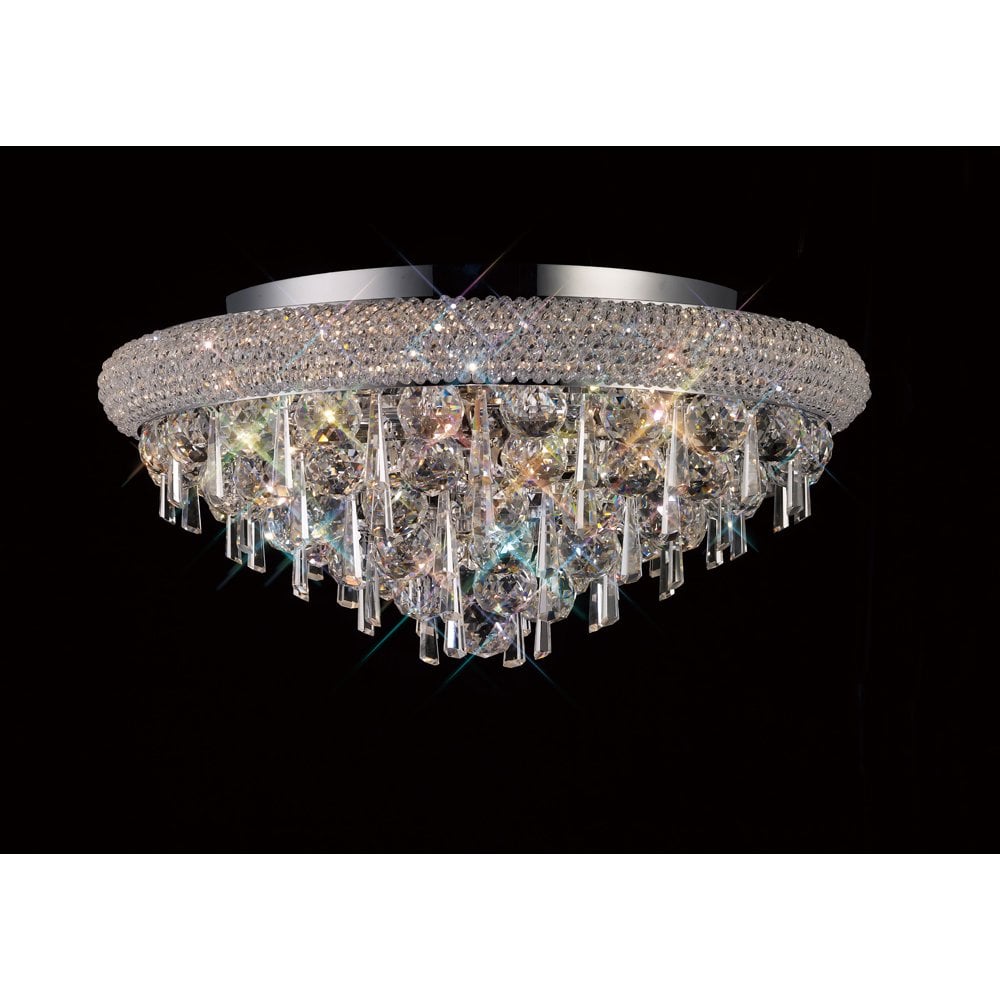 Alexandra Ceiling 7 Light Polished Chrome/Crystal