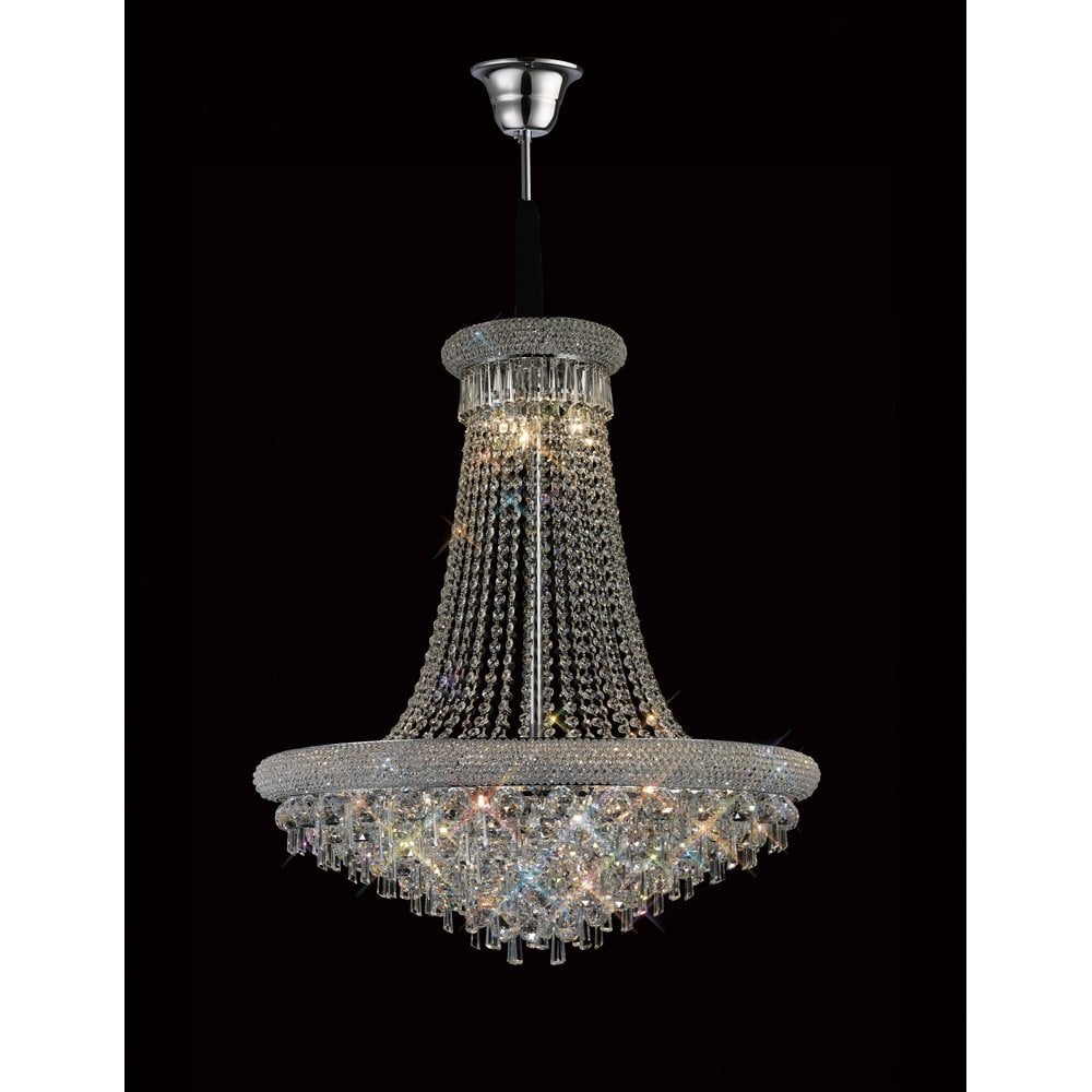 Alexandra Pendant 18 Light Polished Chrome/Crystal