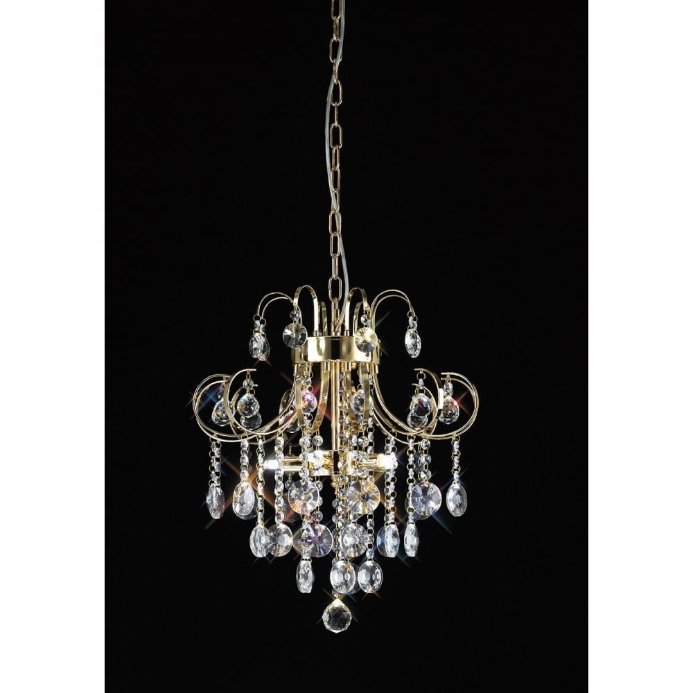 Rosina Pendant 5 Light French Gold/Crystal