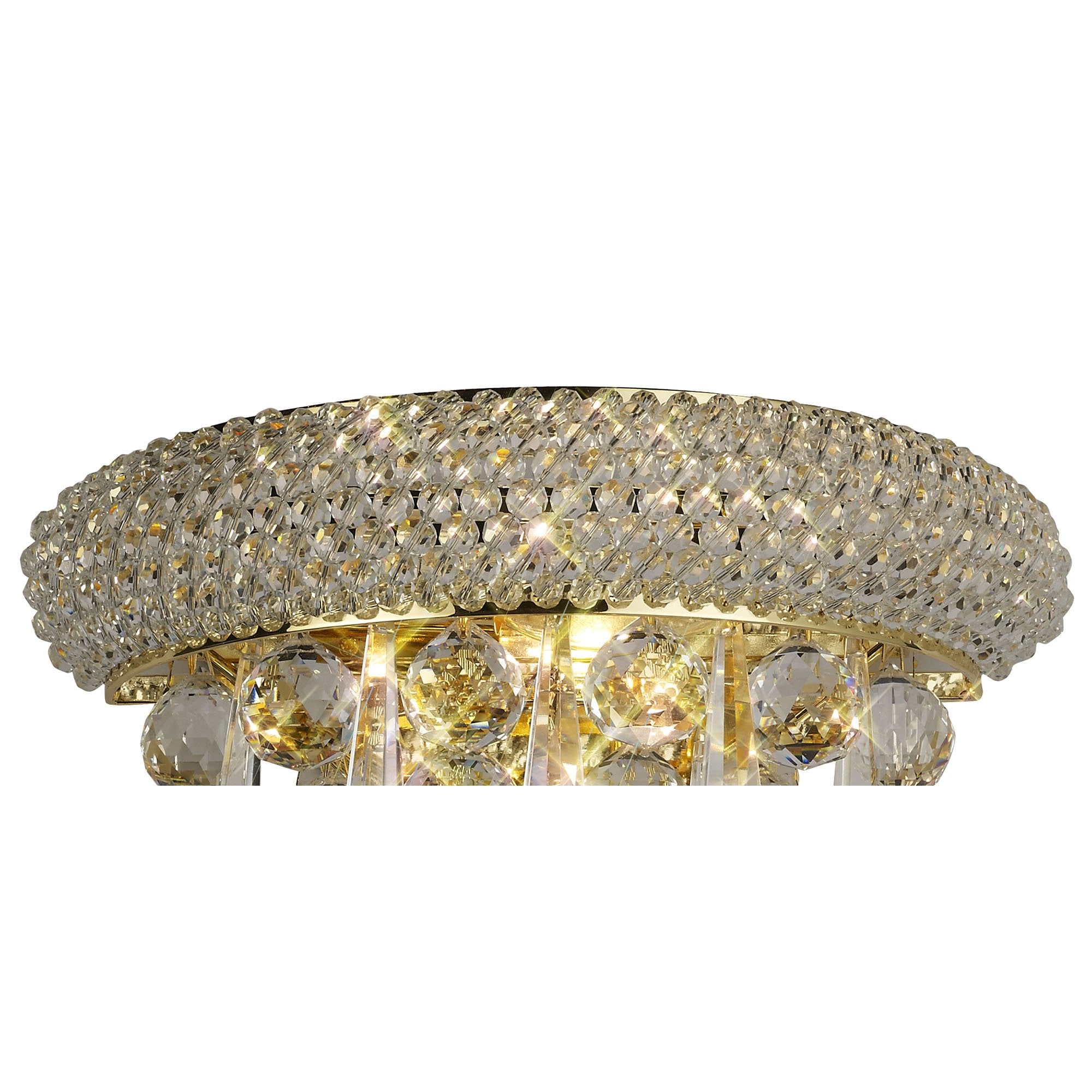 Alexandra Wall Lamp Small 2 Light French Gold/Crystal