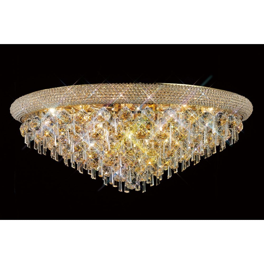 Alexandra Ceiling 16 Light French Gold/Crystal