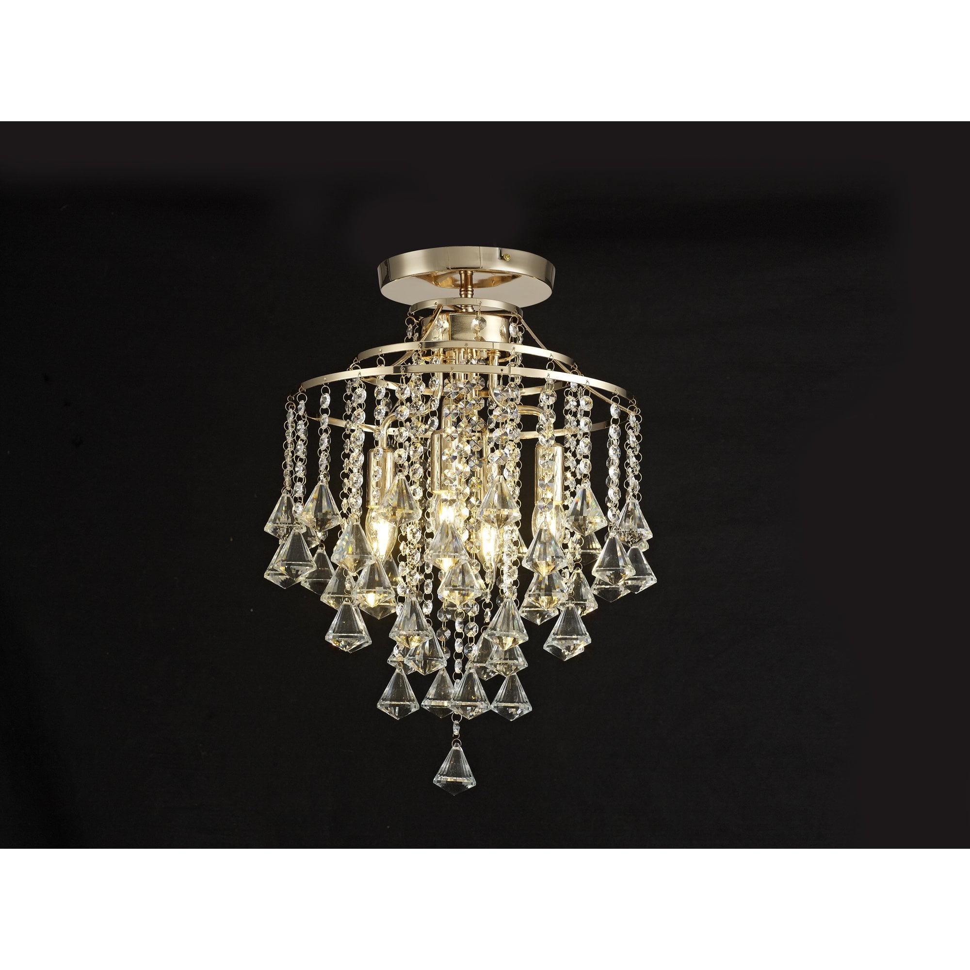 Inina Ceiling 4 Light E14 French Gold/Crystal