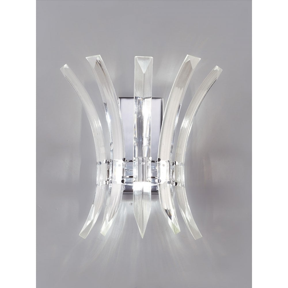 Sinclair Wall Lamp 2 Light Polished Chrome