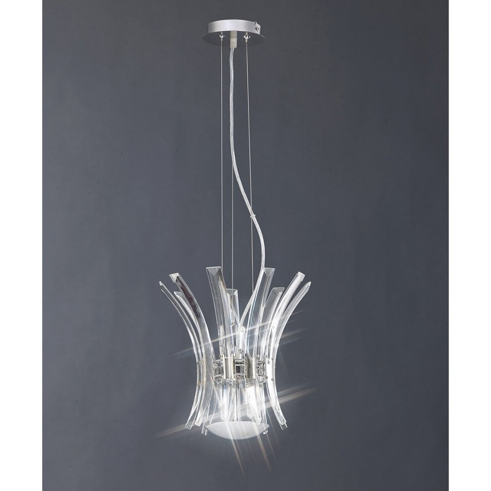 Sinclair Pendant 4 Light Polished Chrome