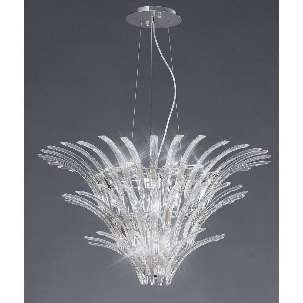 Sinclair Pendant 12 Light Polished Chrome