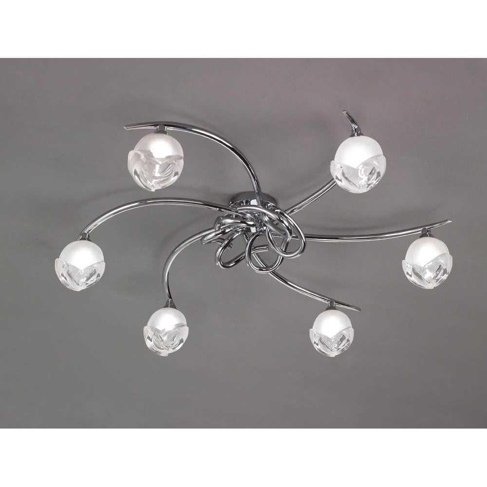 Fragma Ceiling 6 Light G9, Polished Chrome