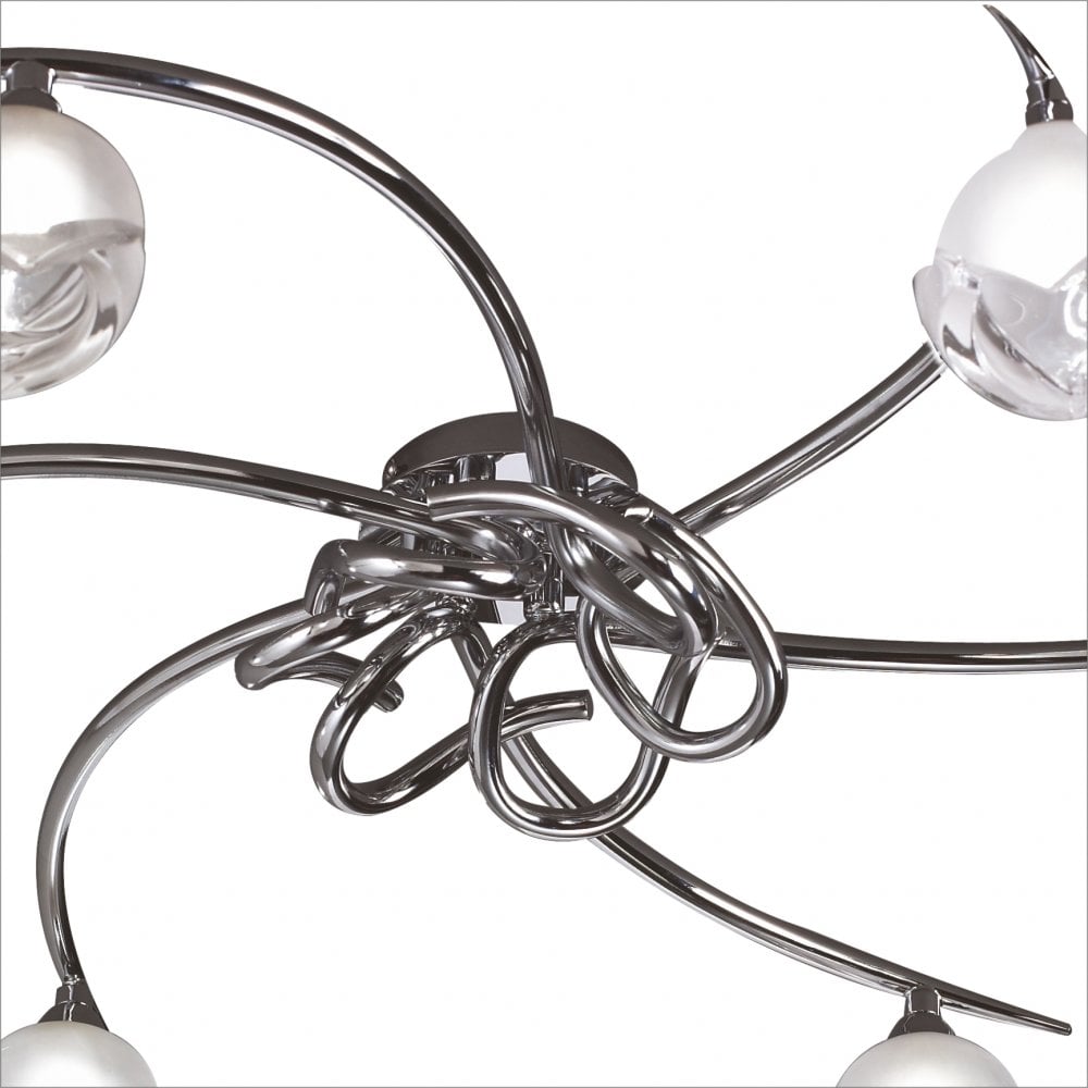 Fragma Ceiling 6 Light G9, Polished Chrome