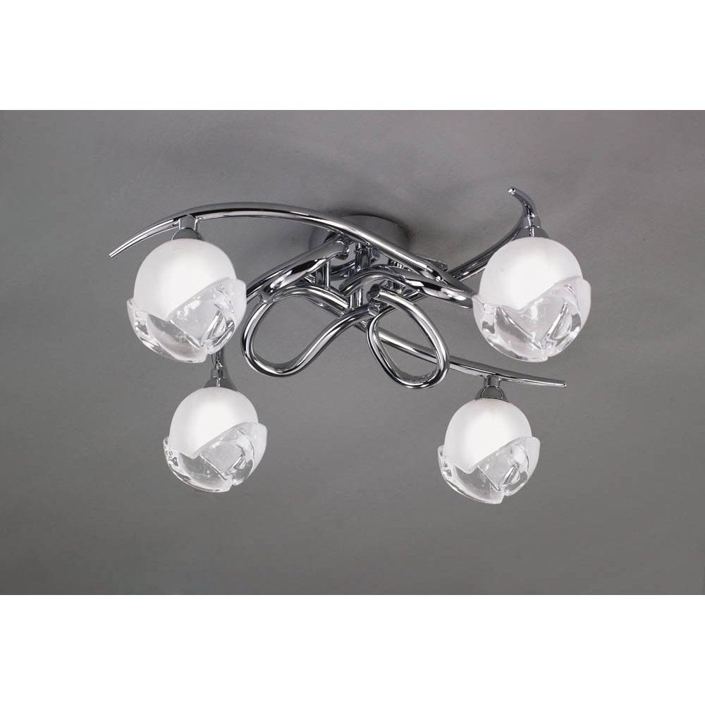 Fragma Ceiling 4 Light G9, Polished Chrome