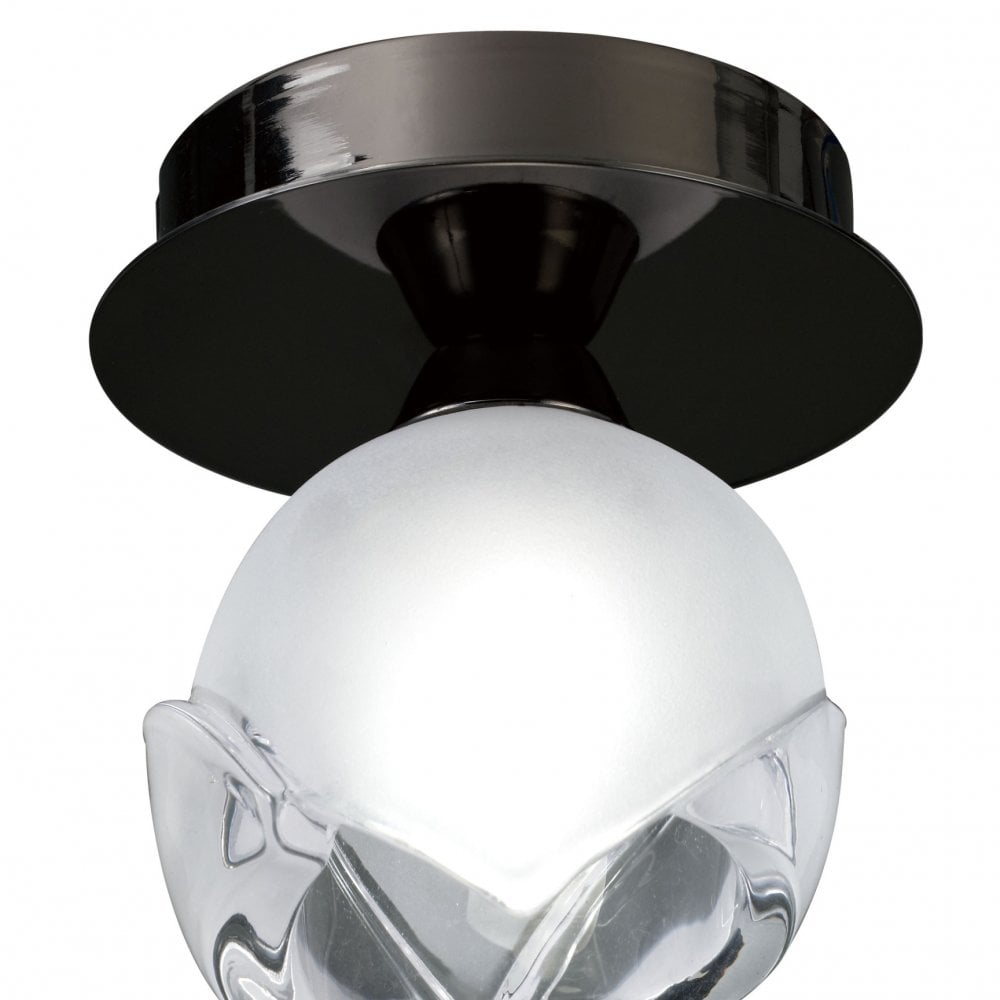 Fragma Ceiling 1 Light G9, Black Chrome