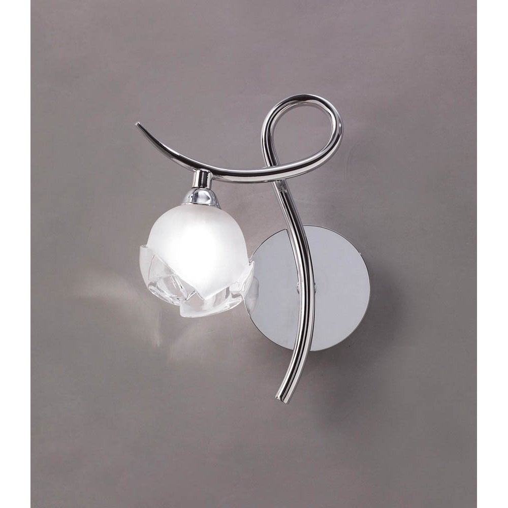 Fragma Wall Lamp Left Switched 1 Light G9, Polished Chrome