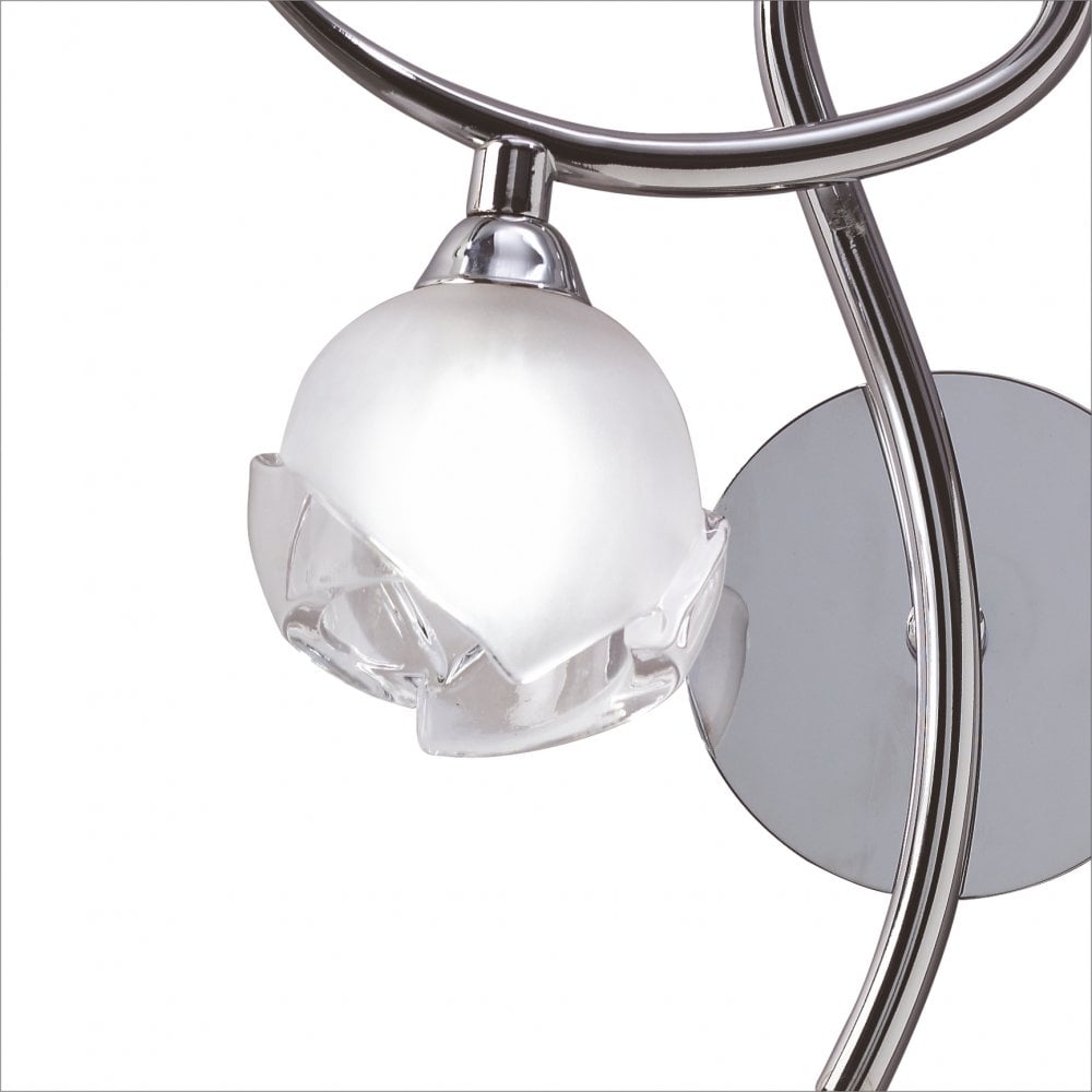 Fragma Wall Lamp Left Switched 1 Light G9, Polished Chrome