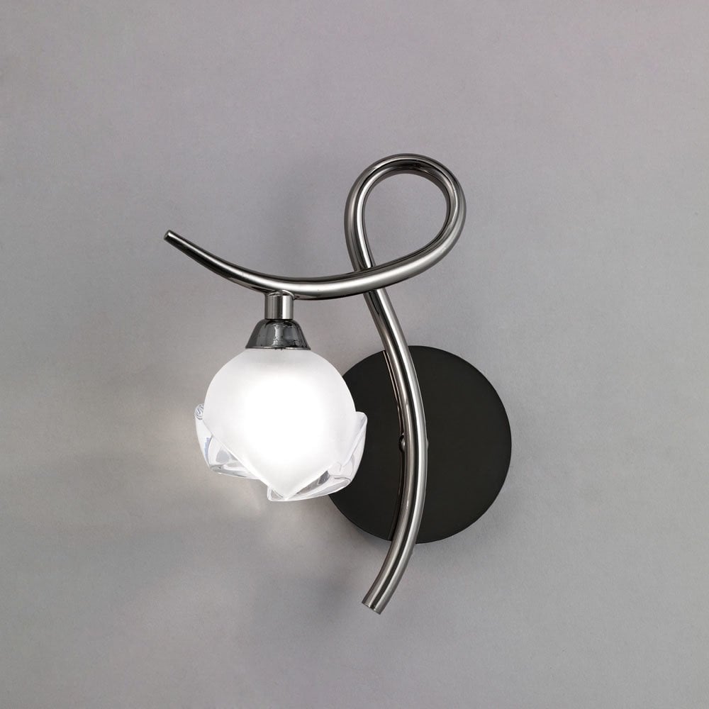 Fragma Wall Lamp Left Switched 1 Light G9, Black Chrome