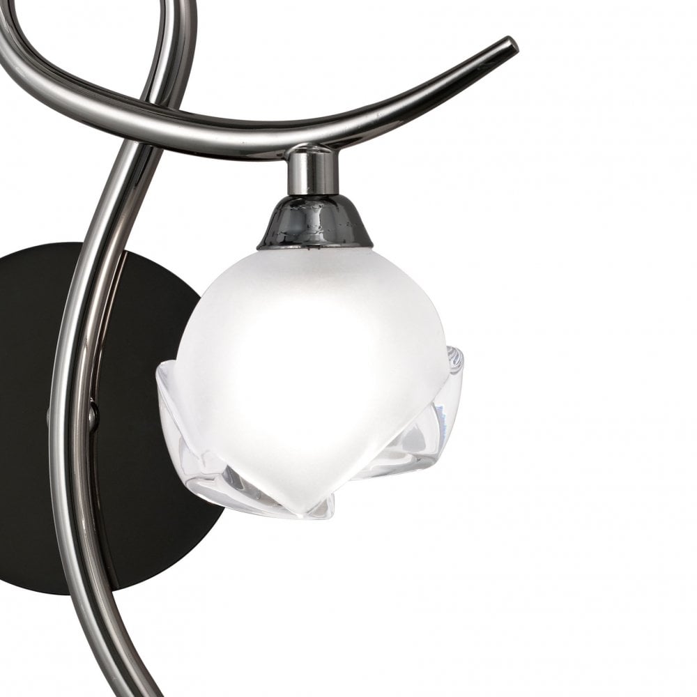 Fragma Wall Lamp Right Switched 1 Light G9, Black Chrome