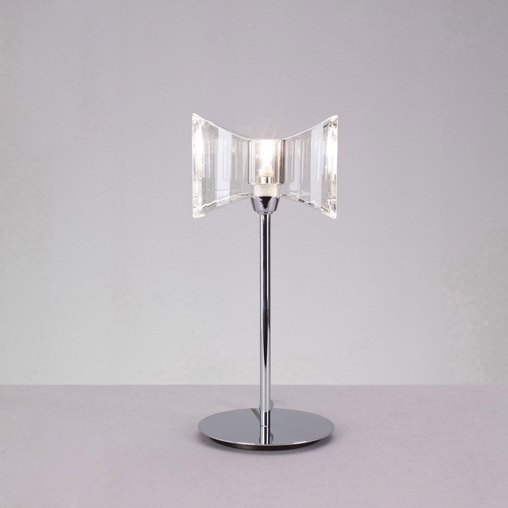 Kromo Table Lamp 1 Light G9 Sraight Frame, Polished Chrome