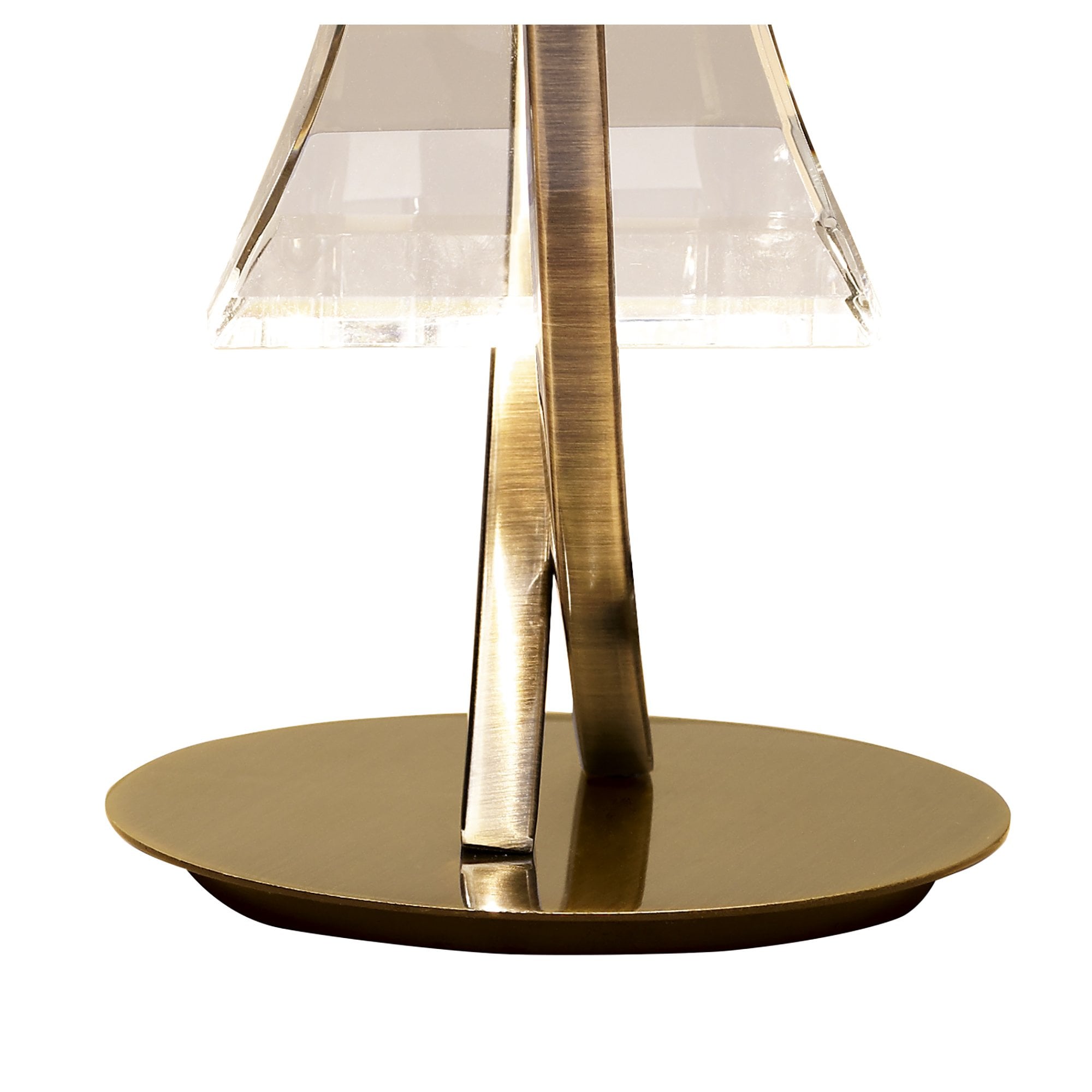 Kromo Table Lamp 1 Light G9 Looped Frame, Antique Brass