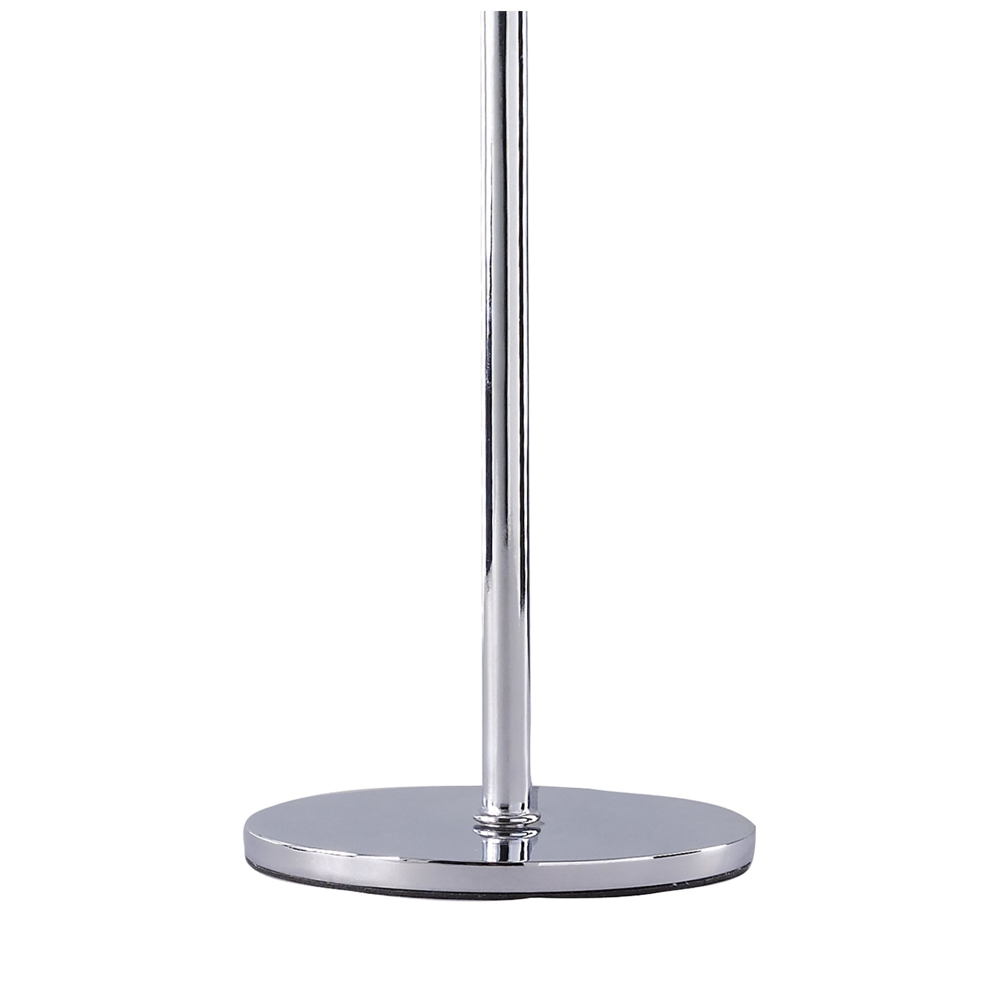 Pop Table Lamp 1 Light E27, Gloss White/White Acrylic/Polished Chrome