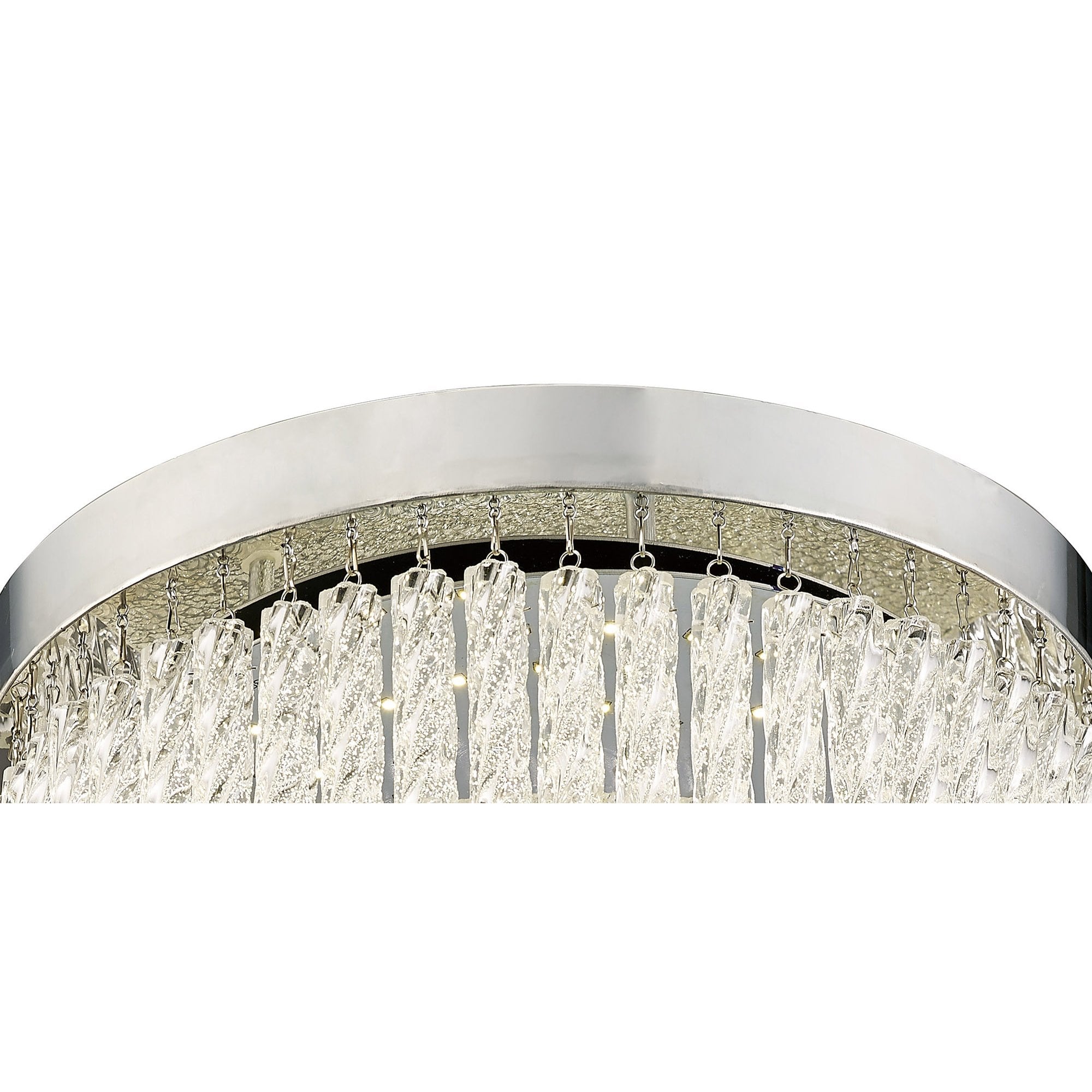 Aiden Small Round Ceiling 18W 1600lm LED 4200K Polished Chrome/Crystal