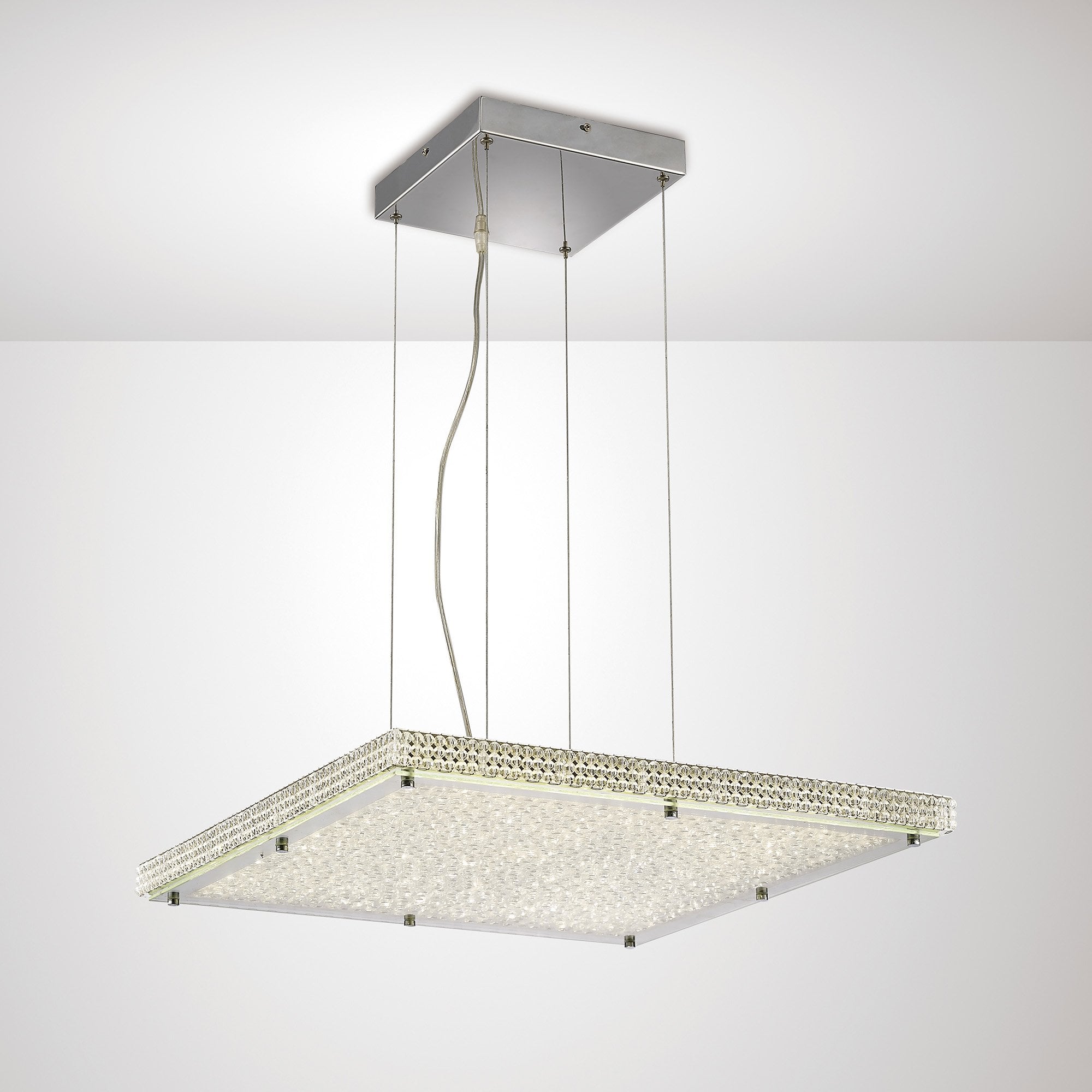 Amelia Pendant 44W 4400lm LED 4000K Stainless Steel/Crystal