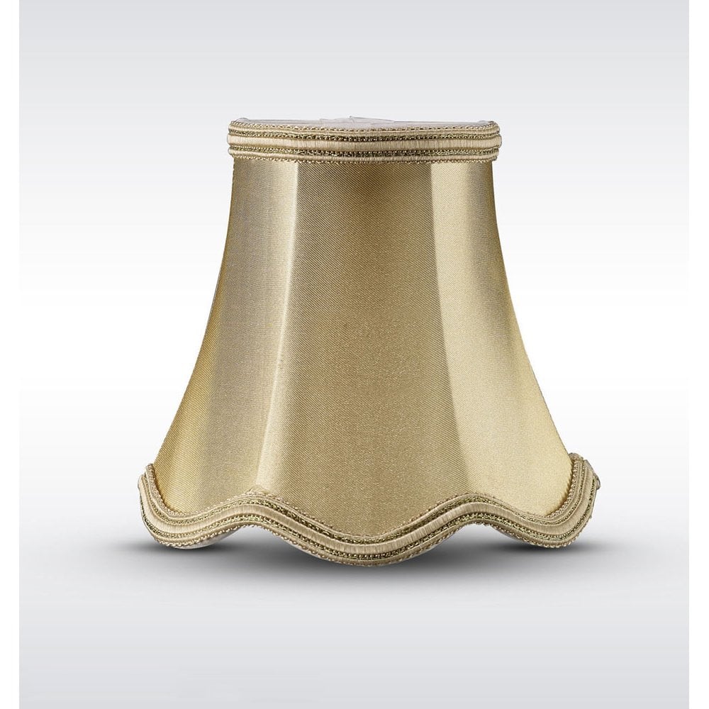 Onida Clip-On Fabric Shade Gold Shimmer Finish 70/130mm x 120mm