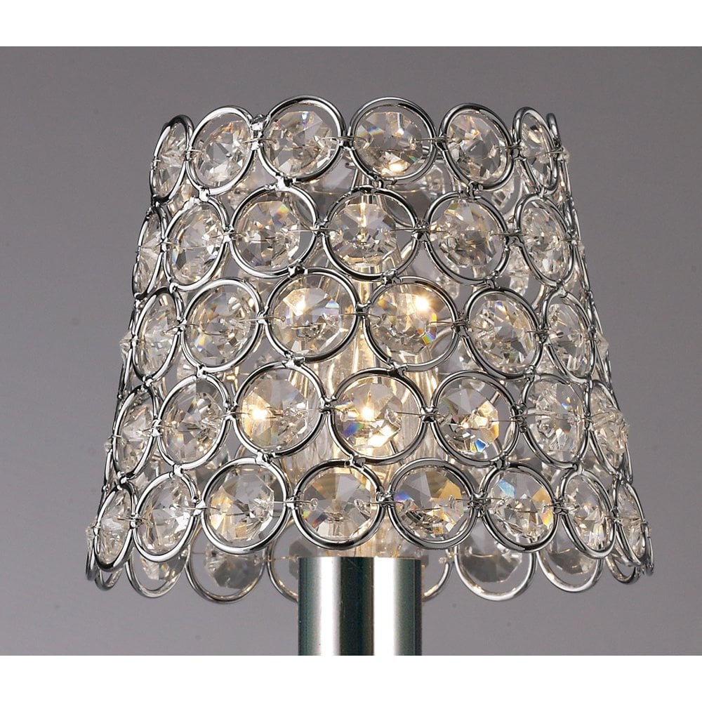 Clip On Crystal Ring Shade Polished Chrome