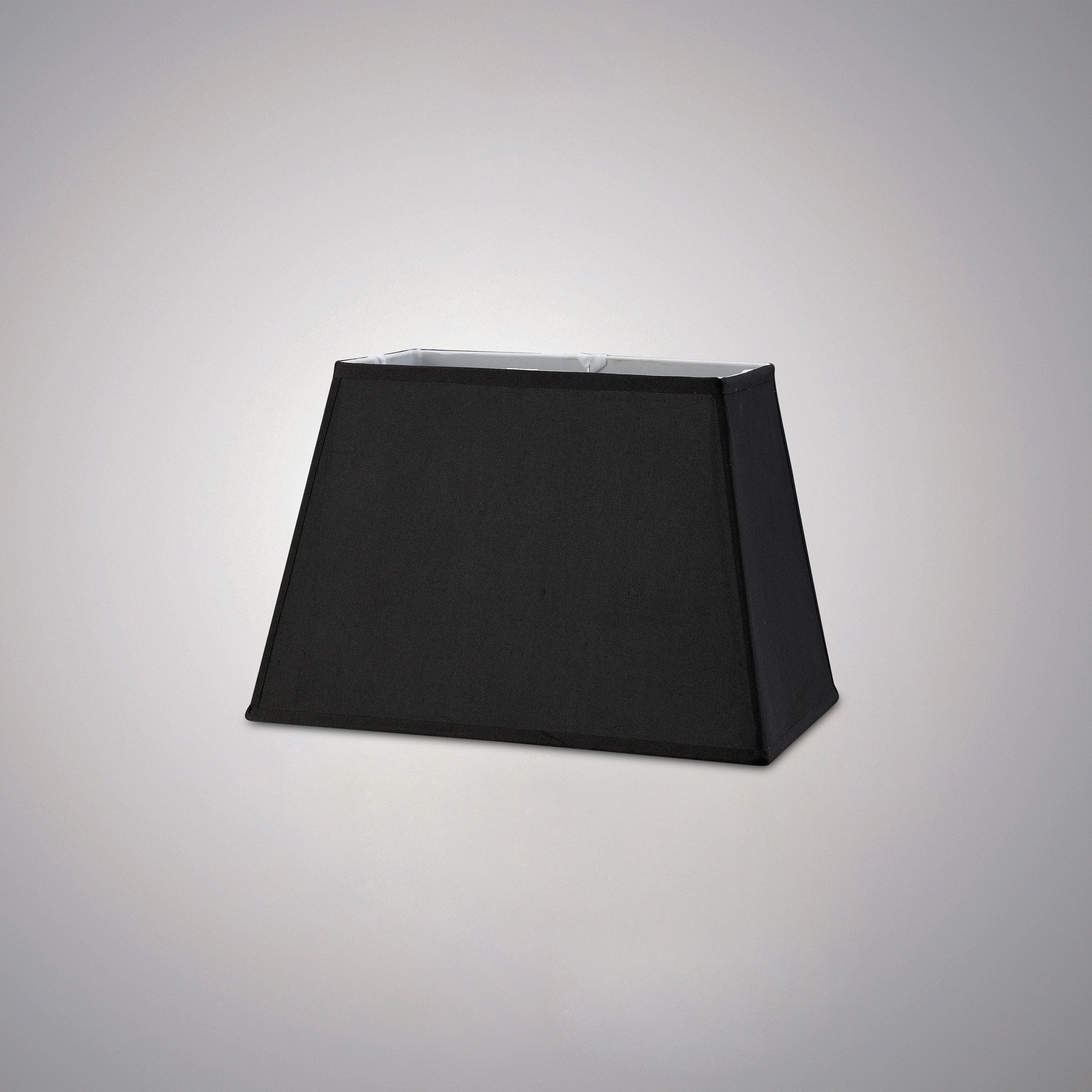 Maxine Rectangular Plain Fabric Shade, 270/360x 240mm, Black