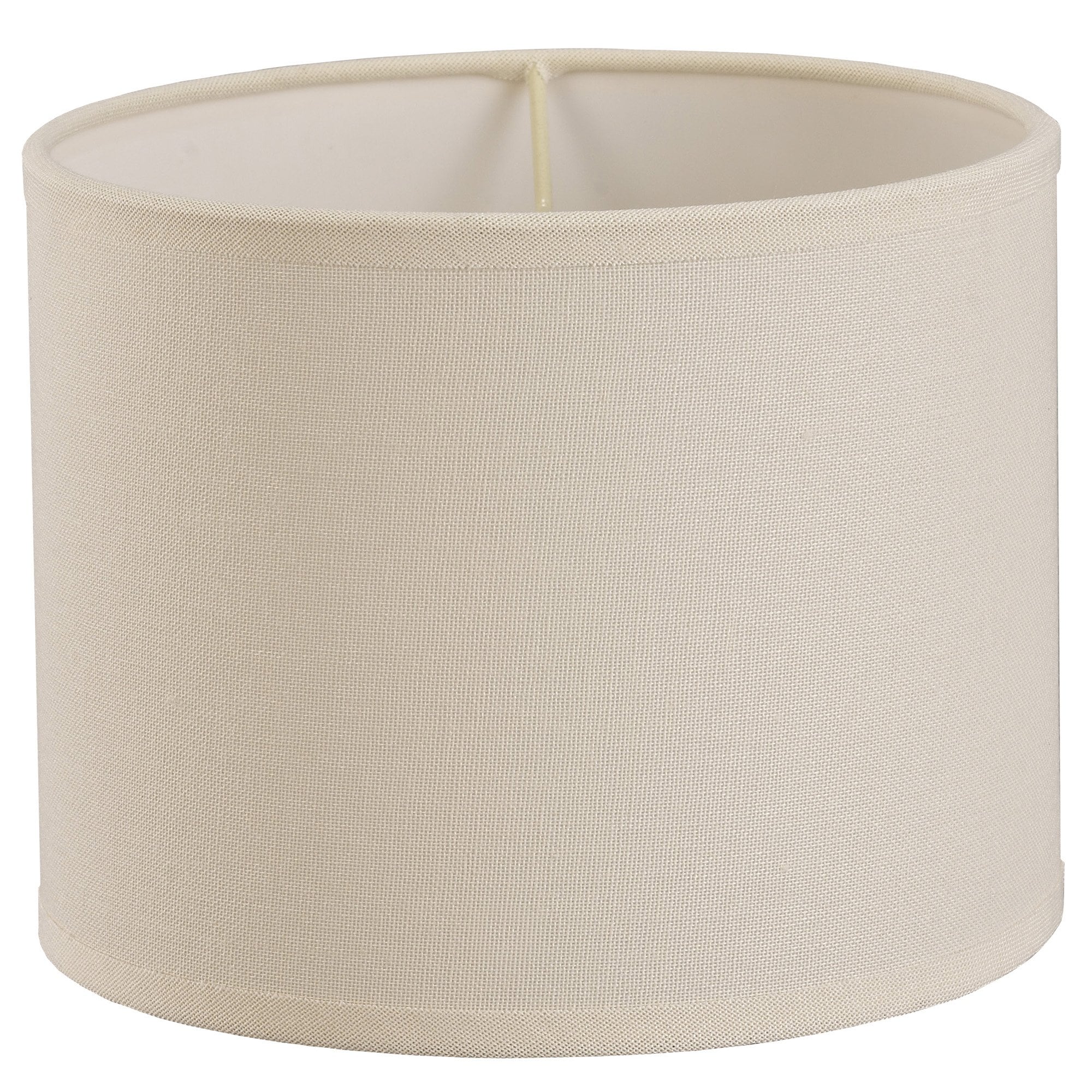 Victoria Round Fabric Shade Ivory Cream 200 x 160mm