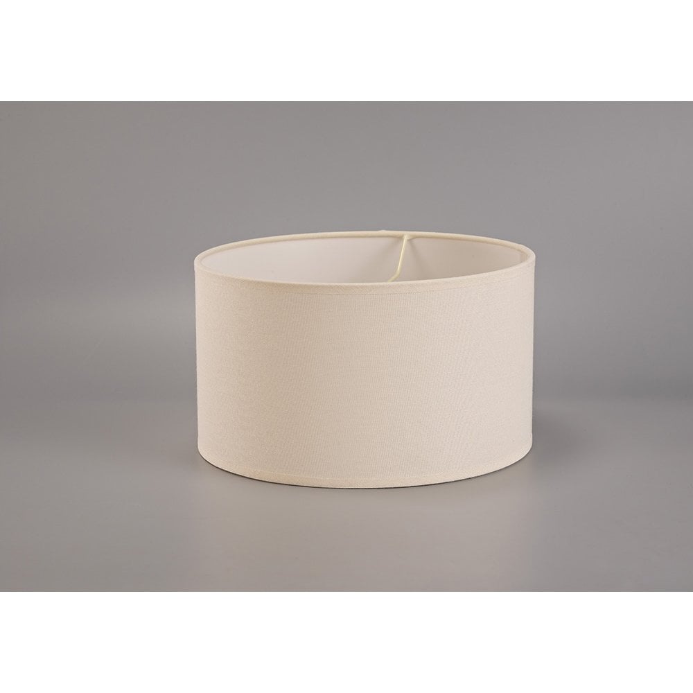 Victoria Round Fabric Shade Ivory Cream 300mm x 170mm