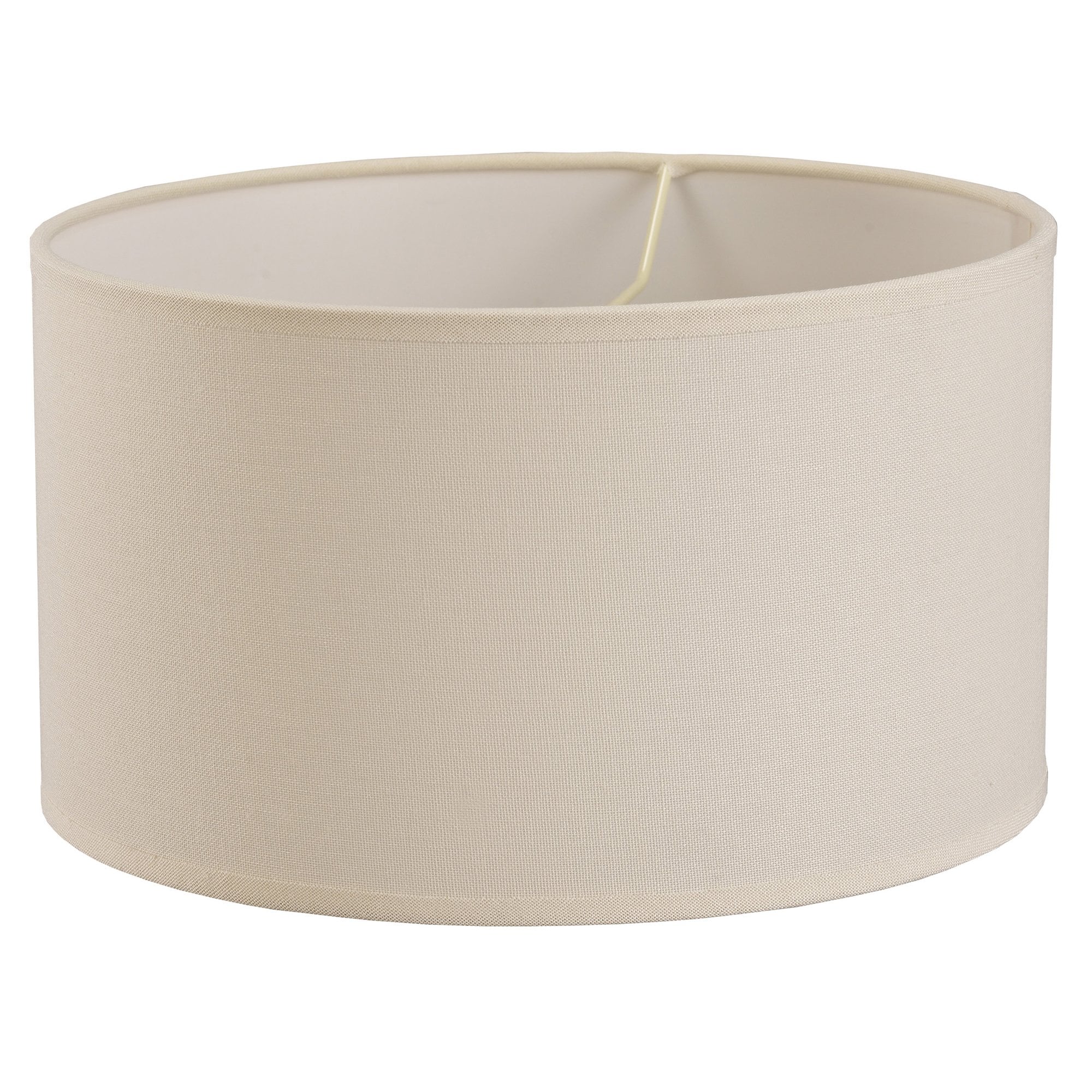 Victoria Round Fabric Shade Ivory Cream 300mm x 170mm