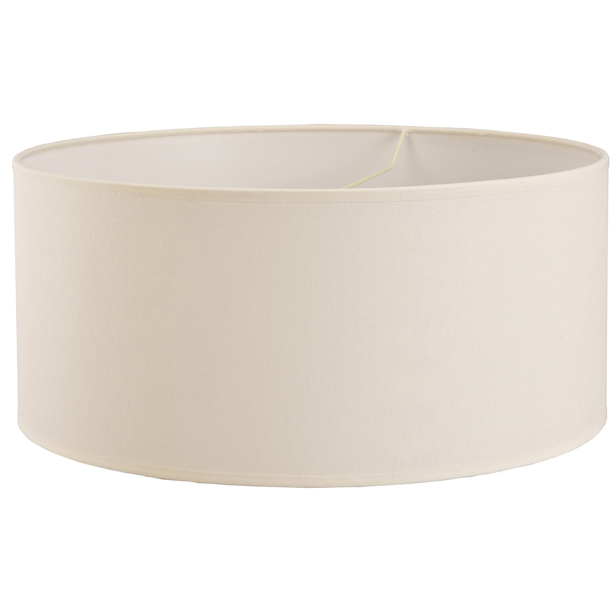 Victoria Round Fabric Shade Ivory Cream 500 x 225mm