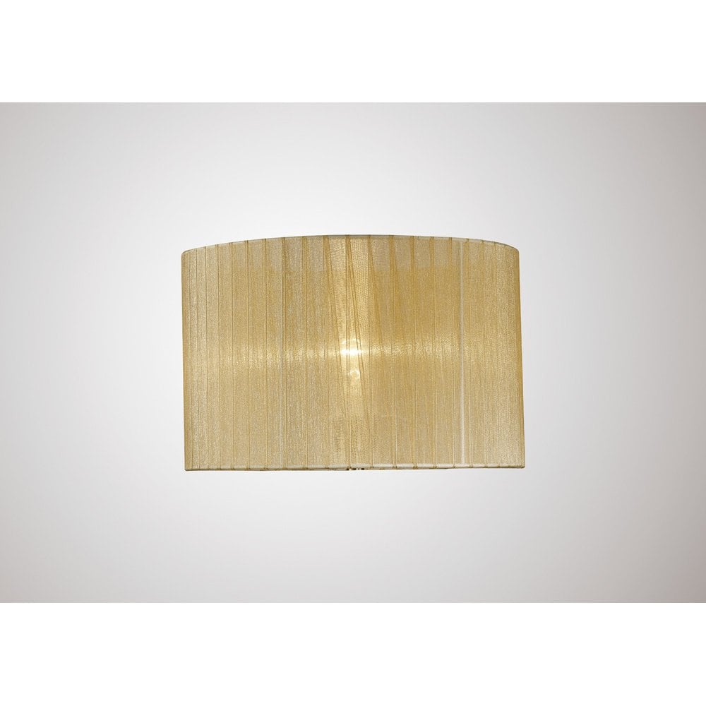 Florence Round Organza Shade Soft Bronze 360mm x 230mm, Suitable For Table Lamp