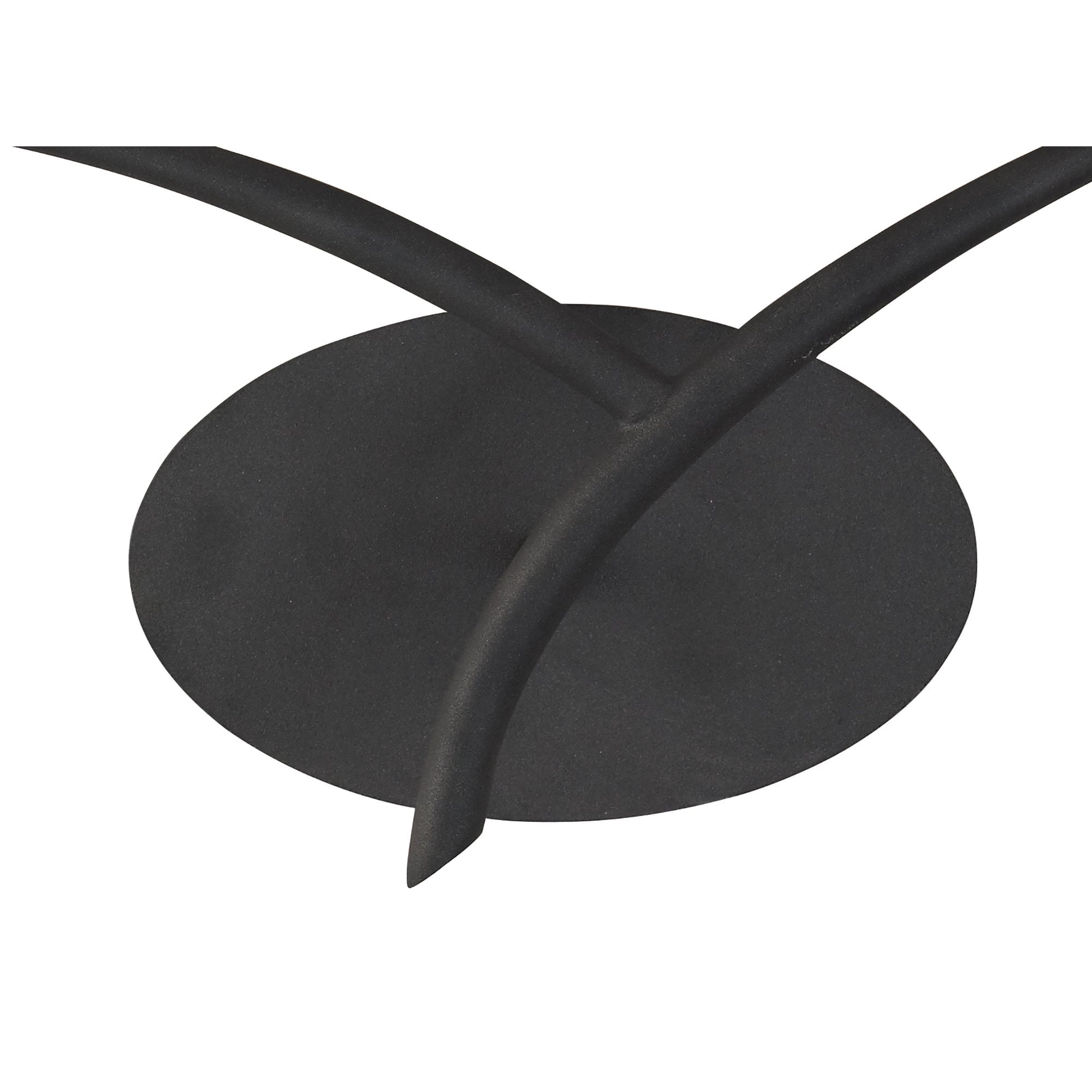 Eve Wall Lamp 2 Light E27, Antracite With Black Oval Shades