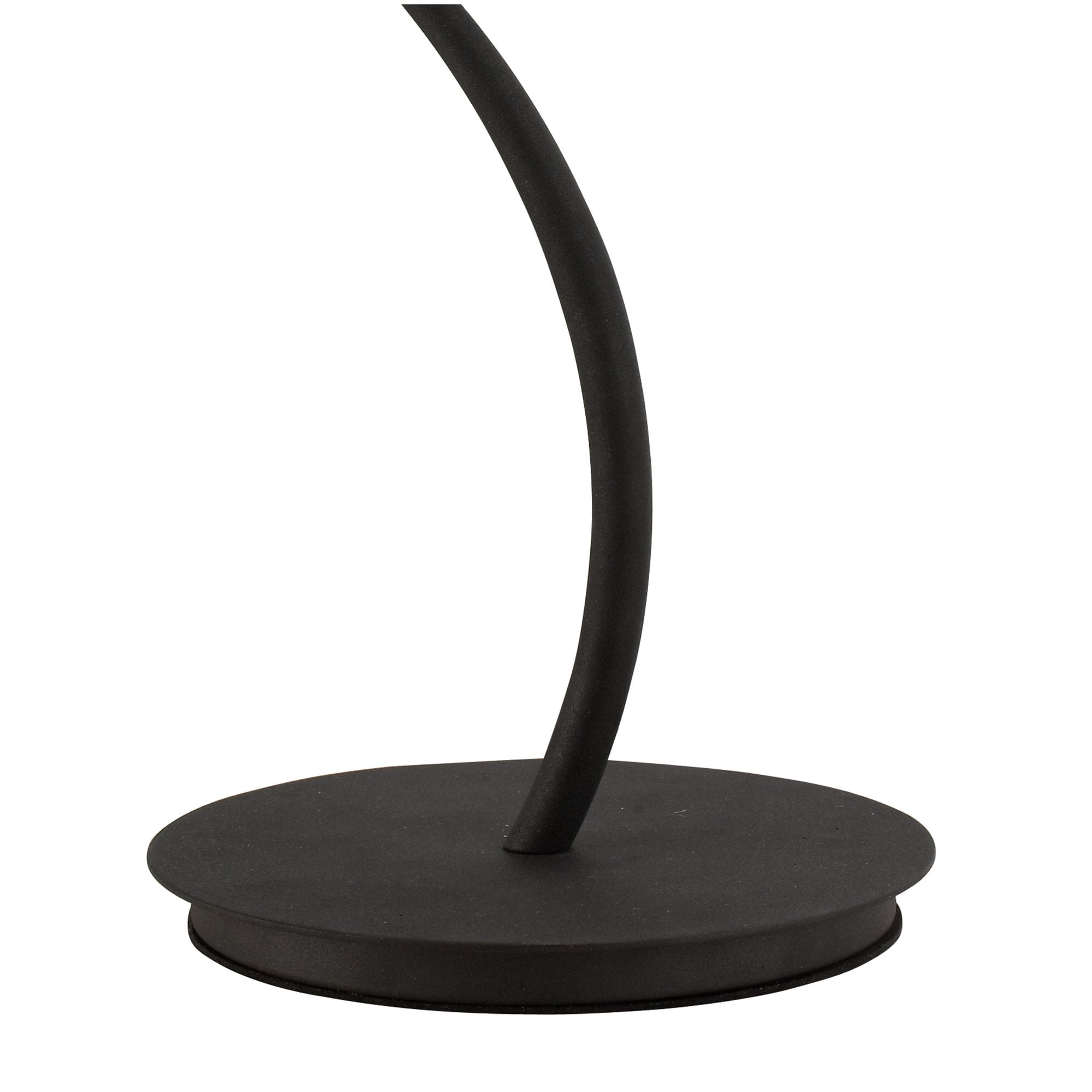 Eve Table Lamp 2 Light E27 Large, Antracite With Black Round Shade