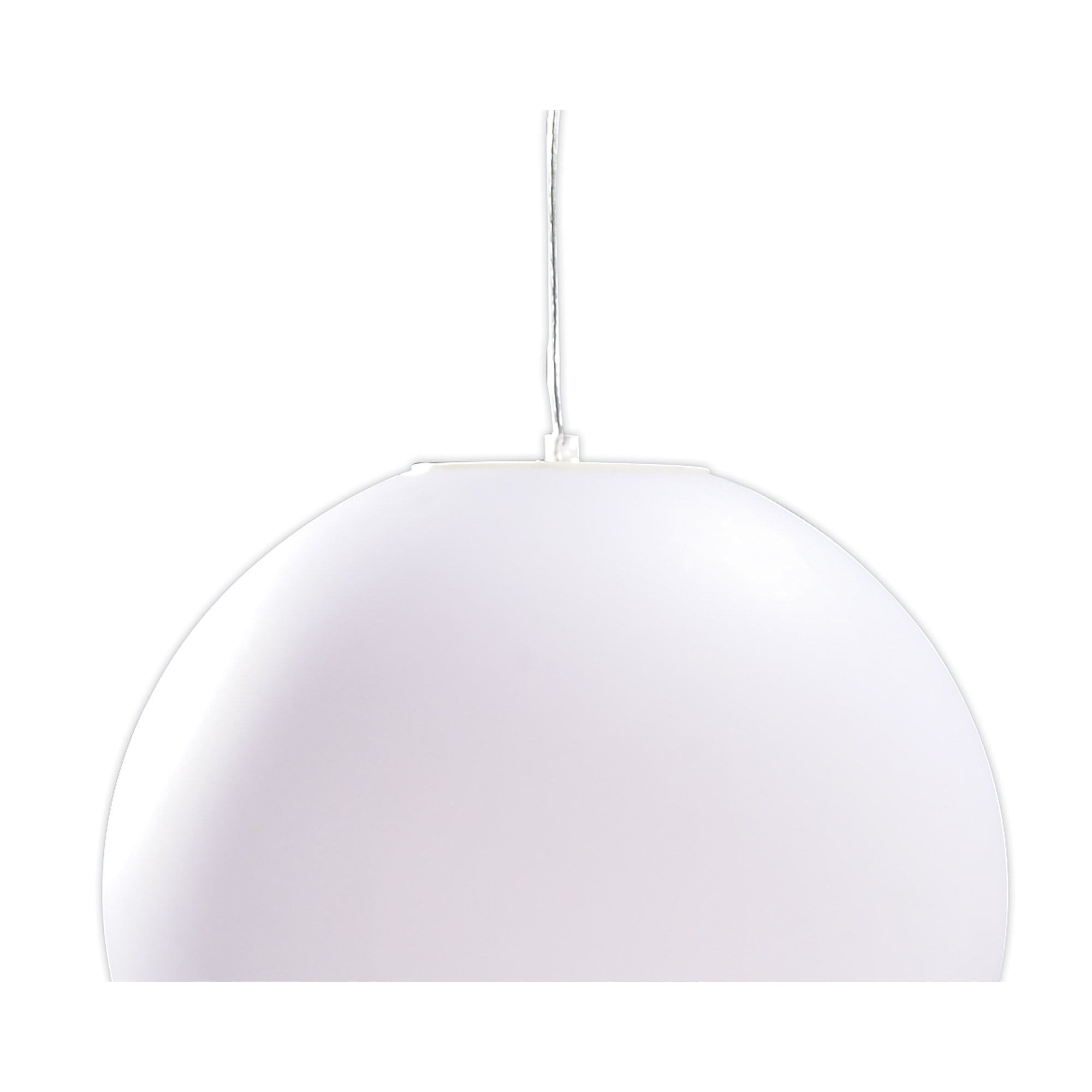 Huevo Ball Pendant 1 Light E27 Small Outdoor Ip44. Opal White