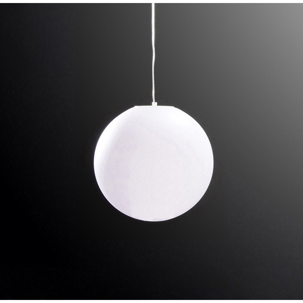 Huevo 40cm Opal White Globe Ball Pendant, IP44