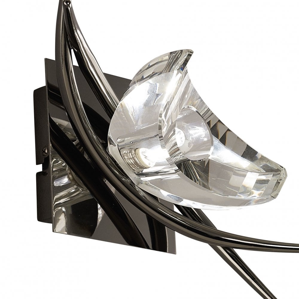 Eclipse Wall Lamp Switched 1 Light G9, Black Chrome