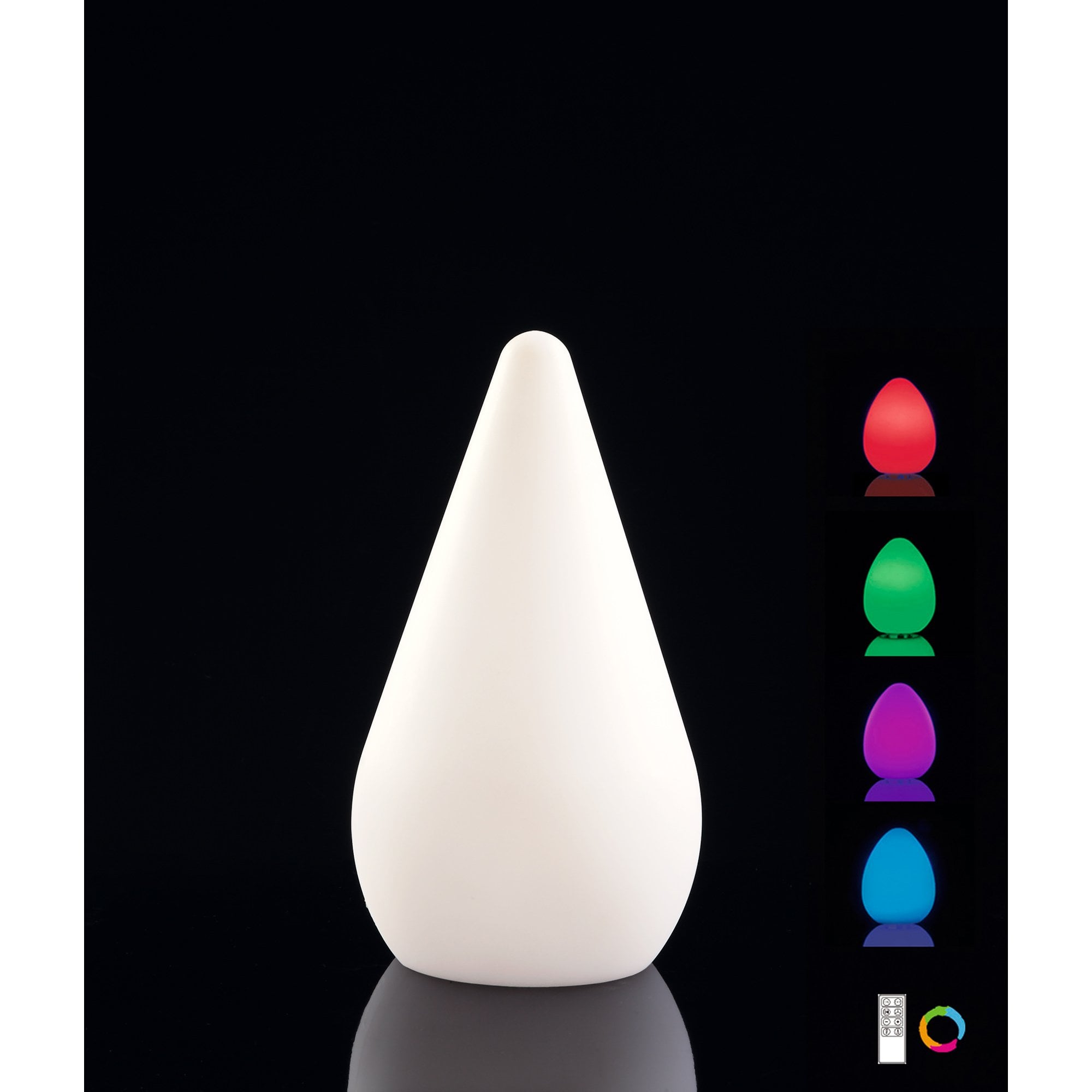 Palma Table Lamp Induction LED RGB Outdoor IP44, Opal White