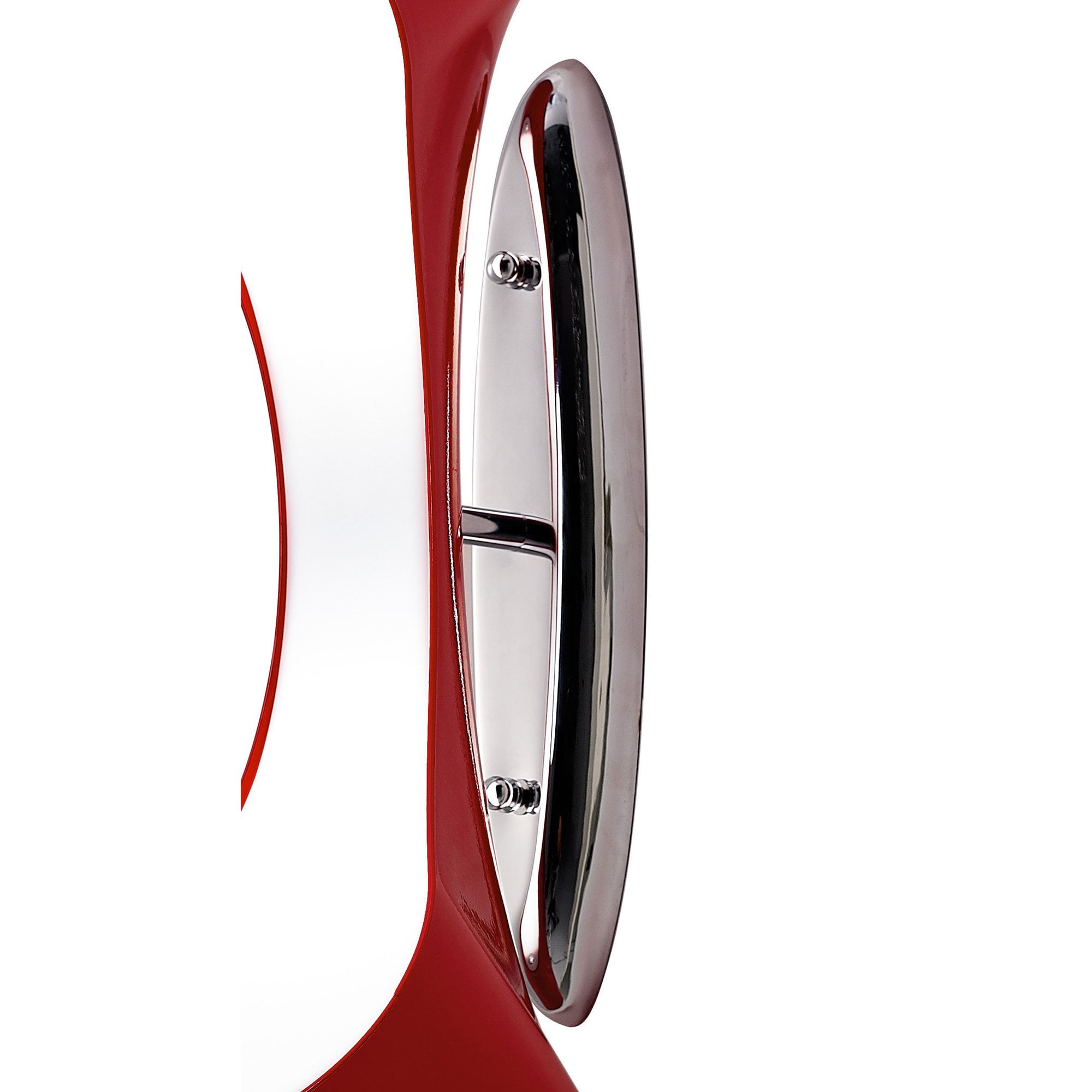 Ora Wall Lamp 2 Light E27, Gloss Red/White Acrylic/Polished Chrome