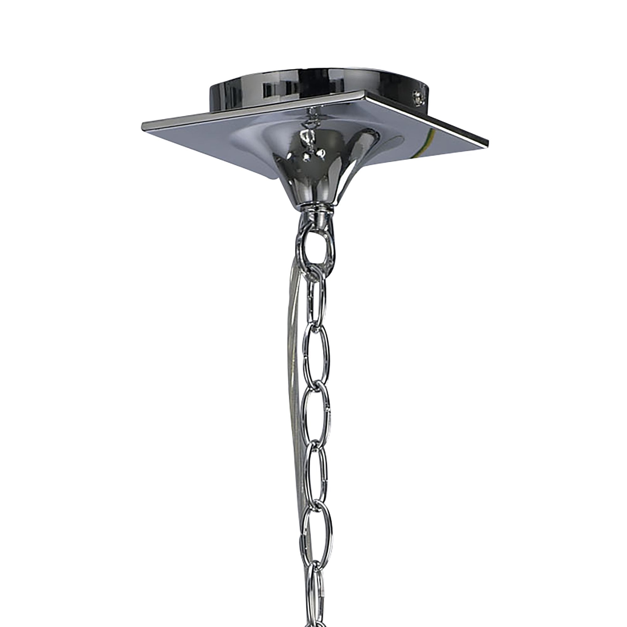 Mara Pendant 3 Light E14, Polished Chrome With Black Shades