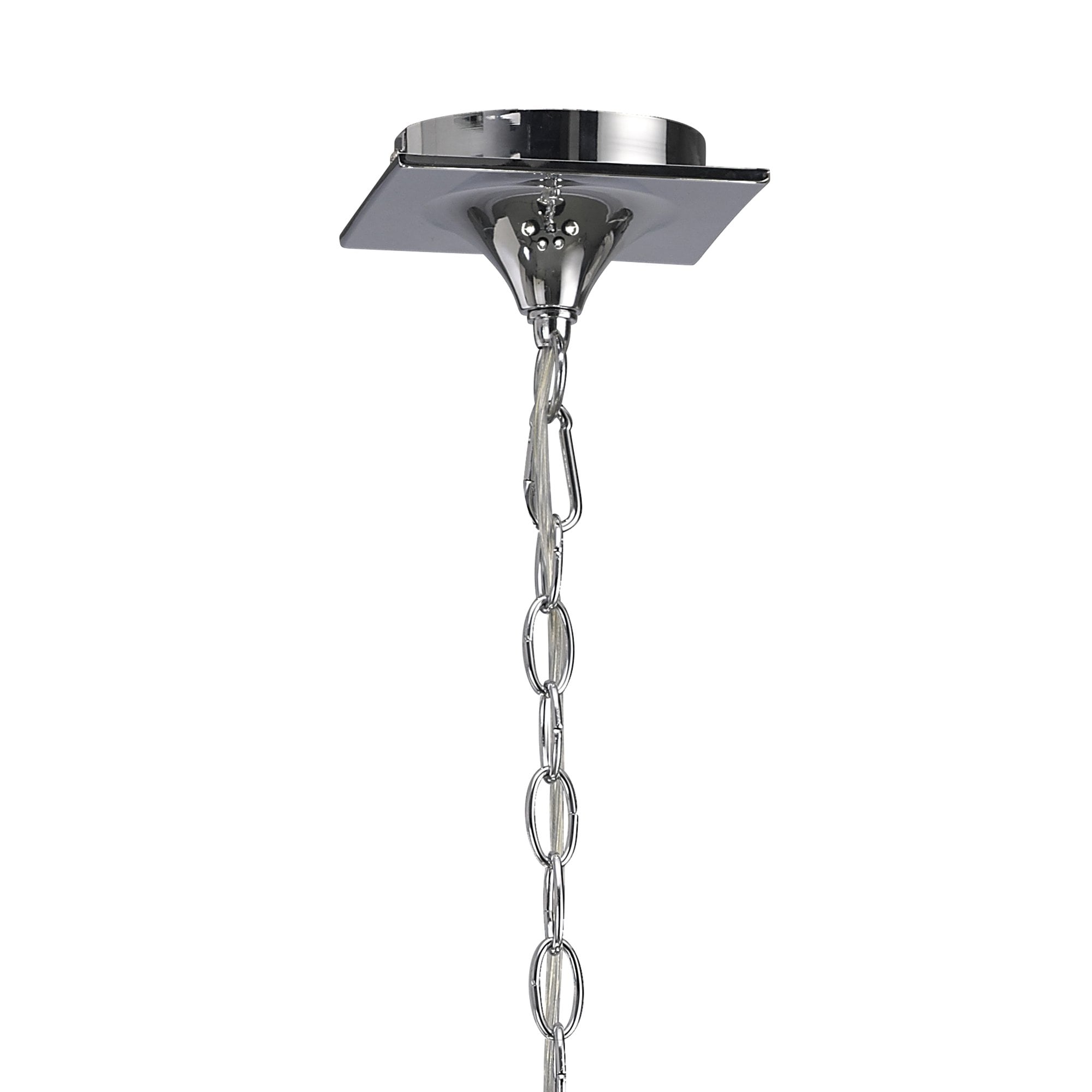 Mara Pendant 5 Light E14, Polished Chrome With Black Shades