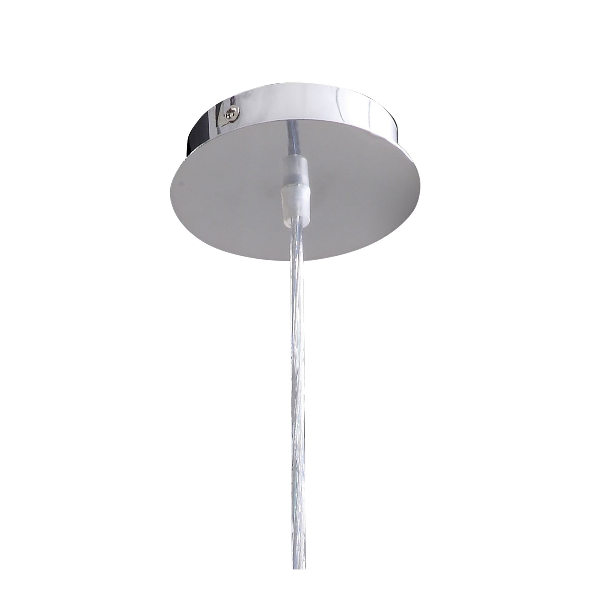 Mara Pendant 4 Light E27 Round, Polished Chrome With Black Shade