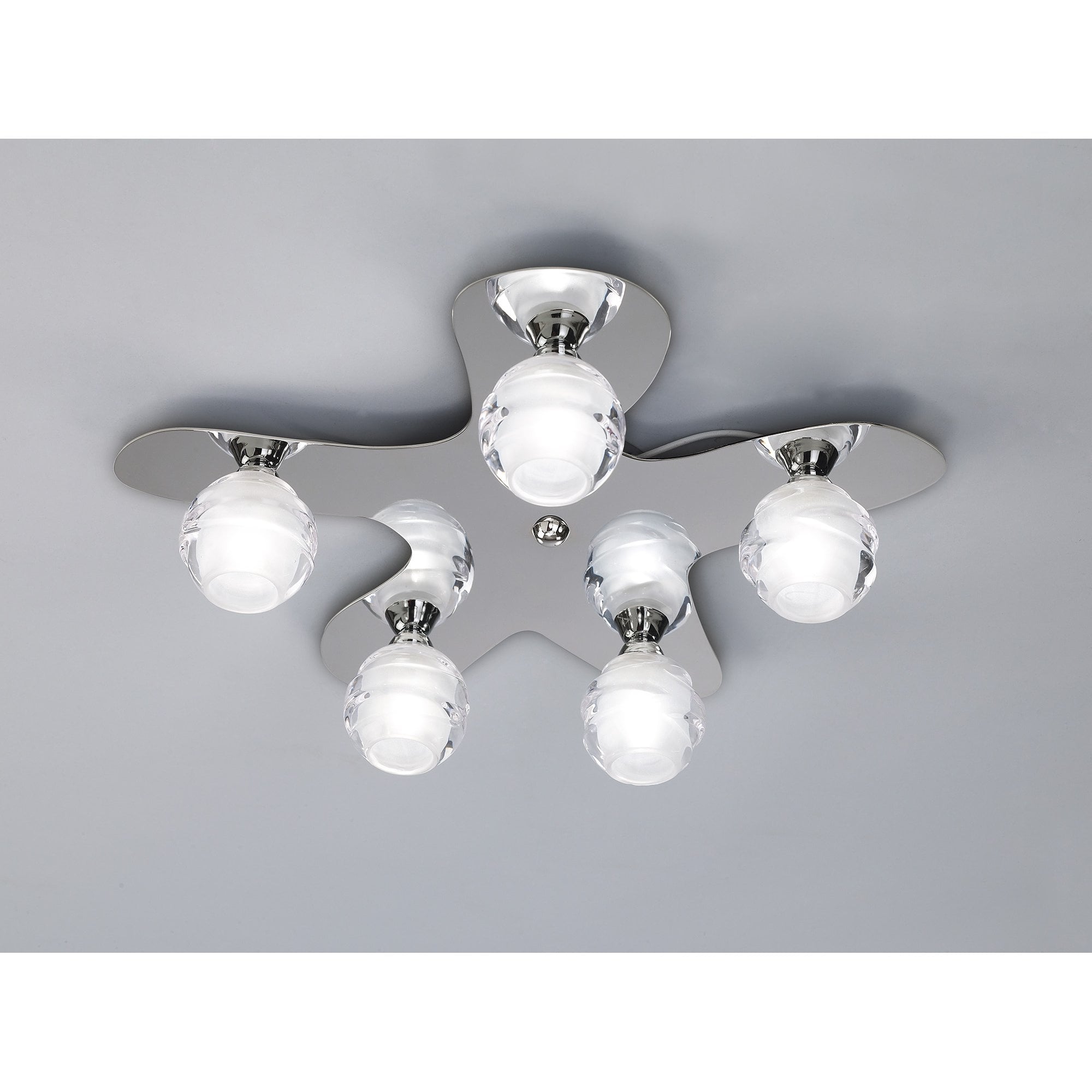 Loop Ceiling 5 Light G9 ECO, Polished Chrome