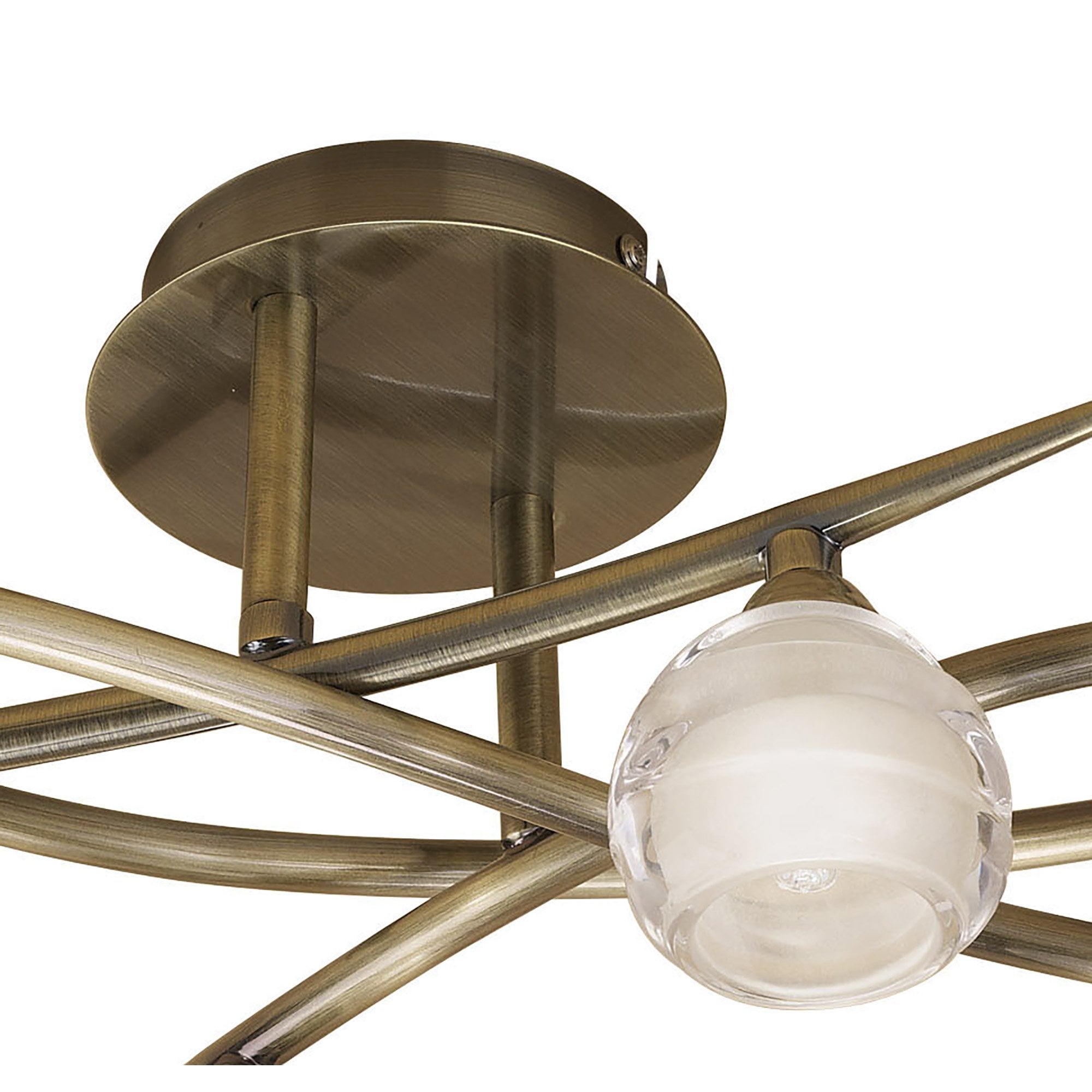 Loop Ceiling 4 Light G9 ECO, Antique Brass