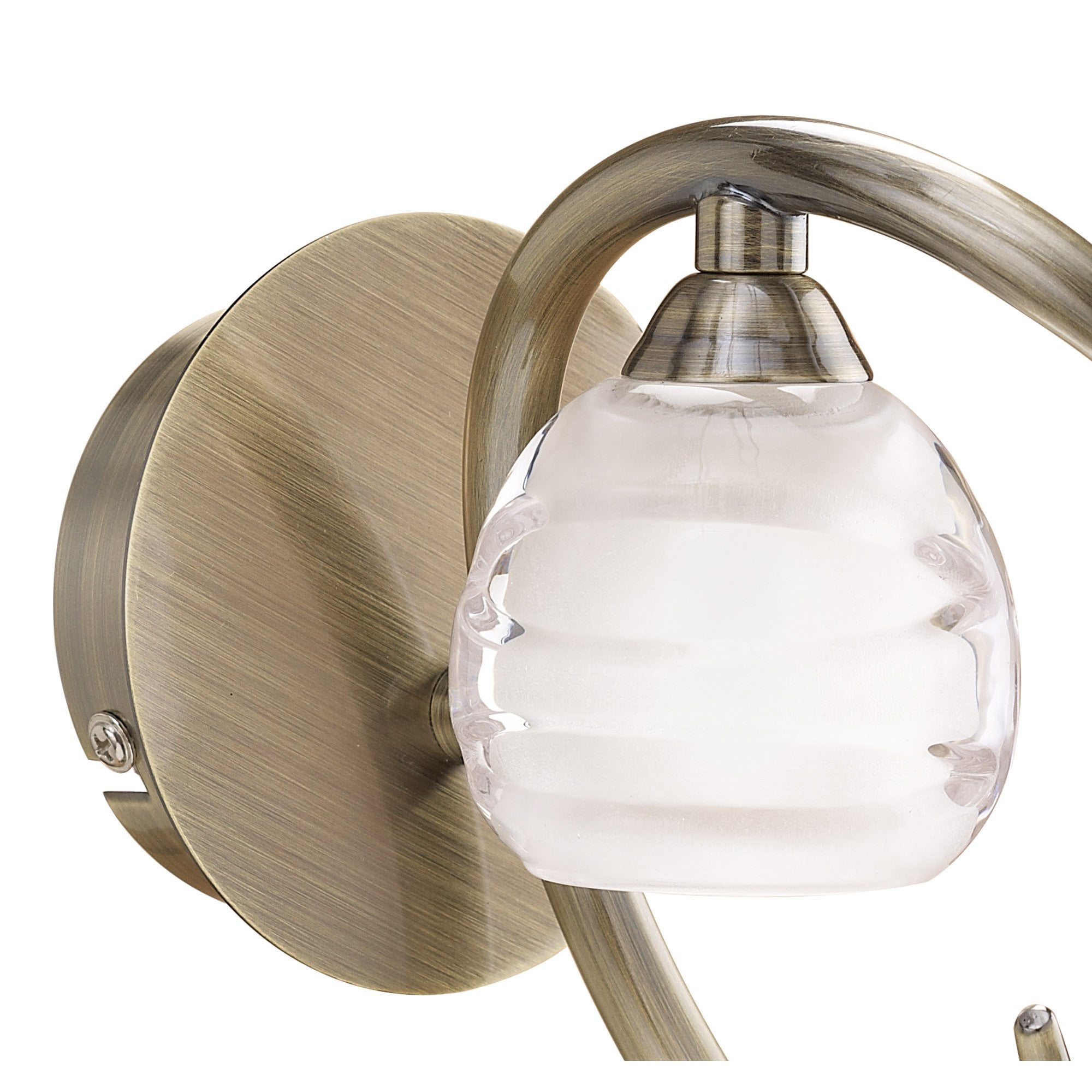 Loop Wall Lamp Switched 1 Light G9 ECO, Antique Brass