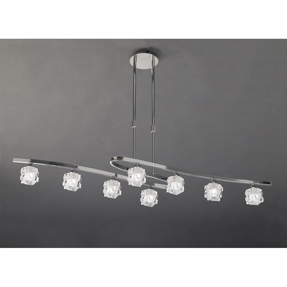 Ice Telescopic 8 Light G9 ECO, Polished Chrome