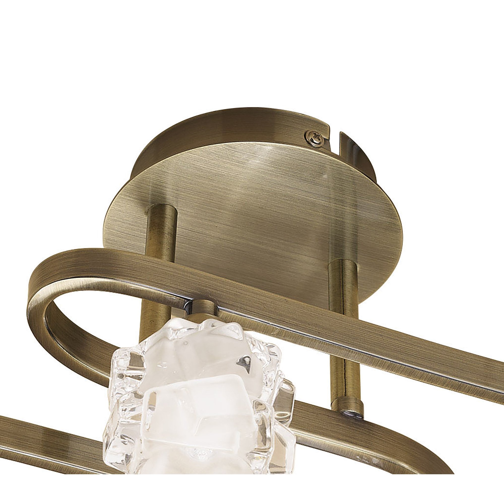 Ice Ceiling 4 Light G9 ECO, Antique Brass